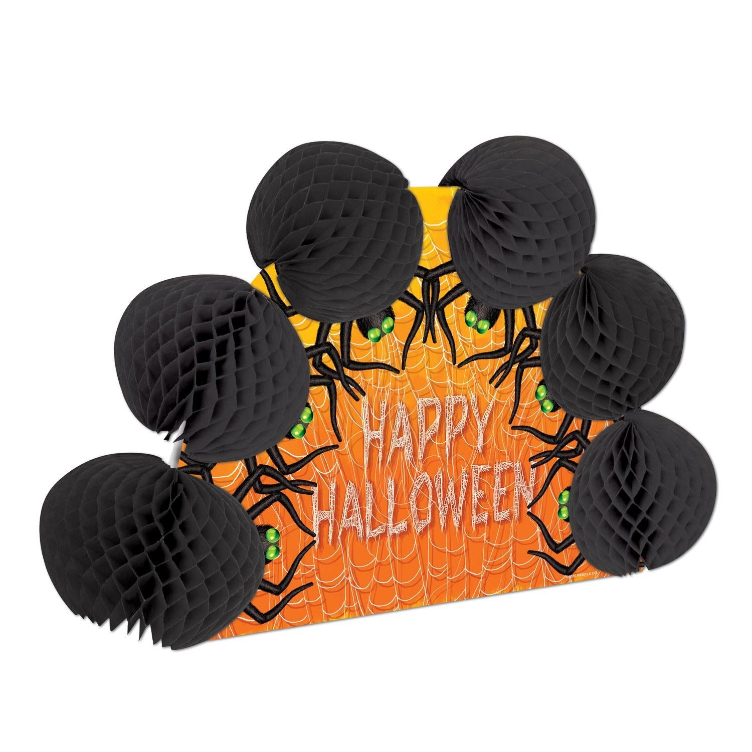 12 Pack Beistle Halloween Spiders - 2 Sided Table Centerpiece Decor for Spooky Party, Haunted House & Halloween Decorations