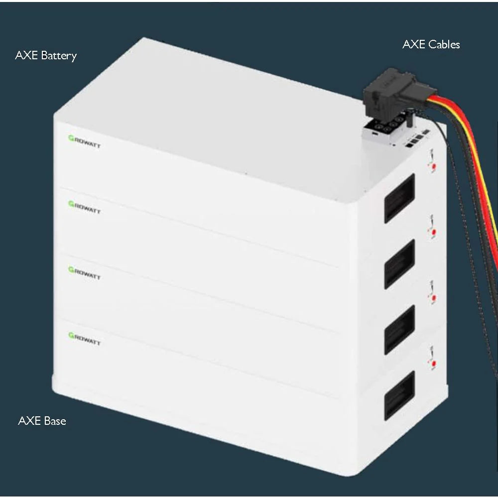 Growatt AXE 5.0H A1 Solar Inverter Cable and Base Kit for Off-Grid Power Systems - Perfect for Home Solar Energy Storage and RV Power Solutions