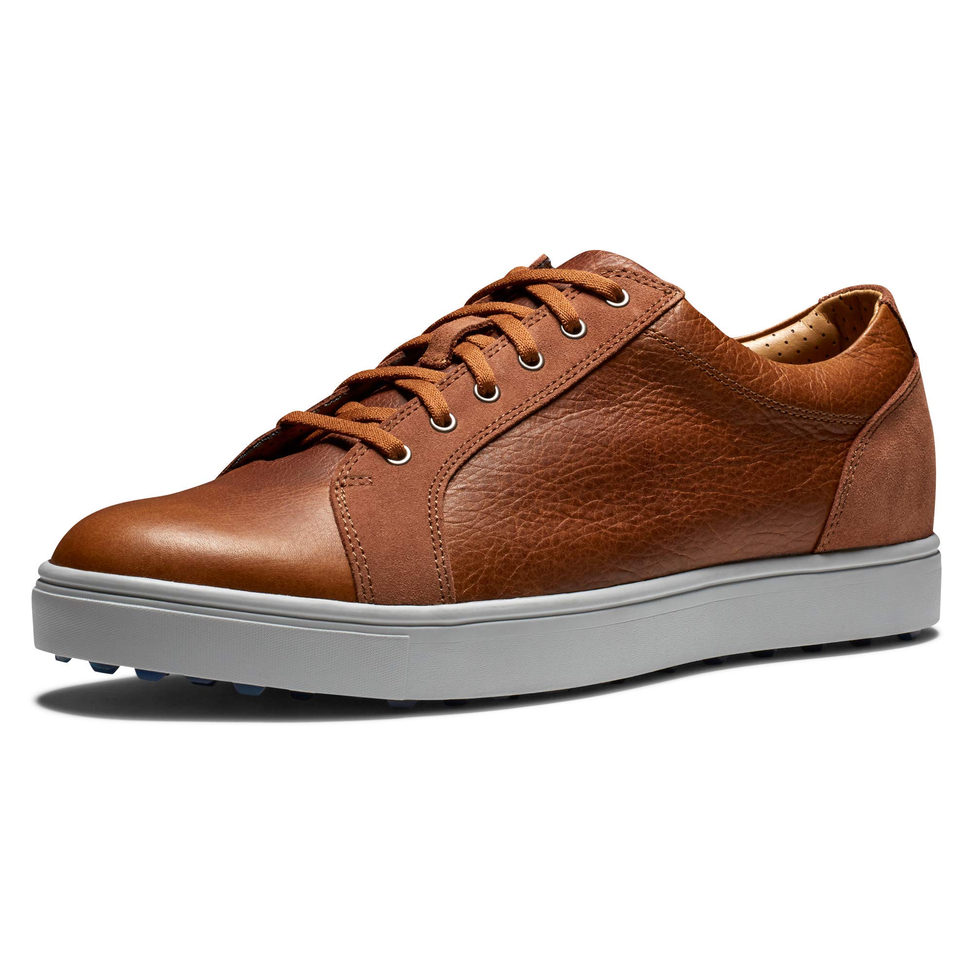 FootJoy Men's Club Casuals Spiked Golf Shoes - Comfortable Waterproof Golf Footwear for Men | Perfect for Golf Course & Casual Wear