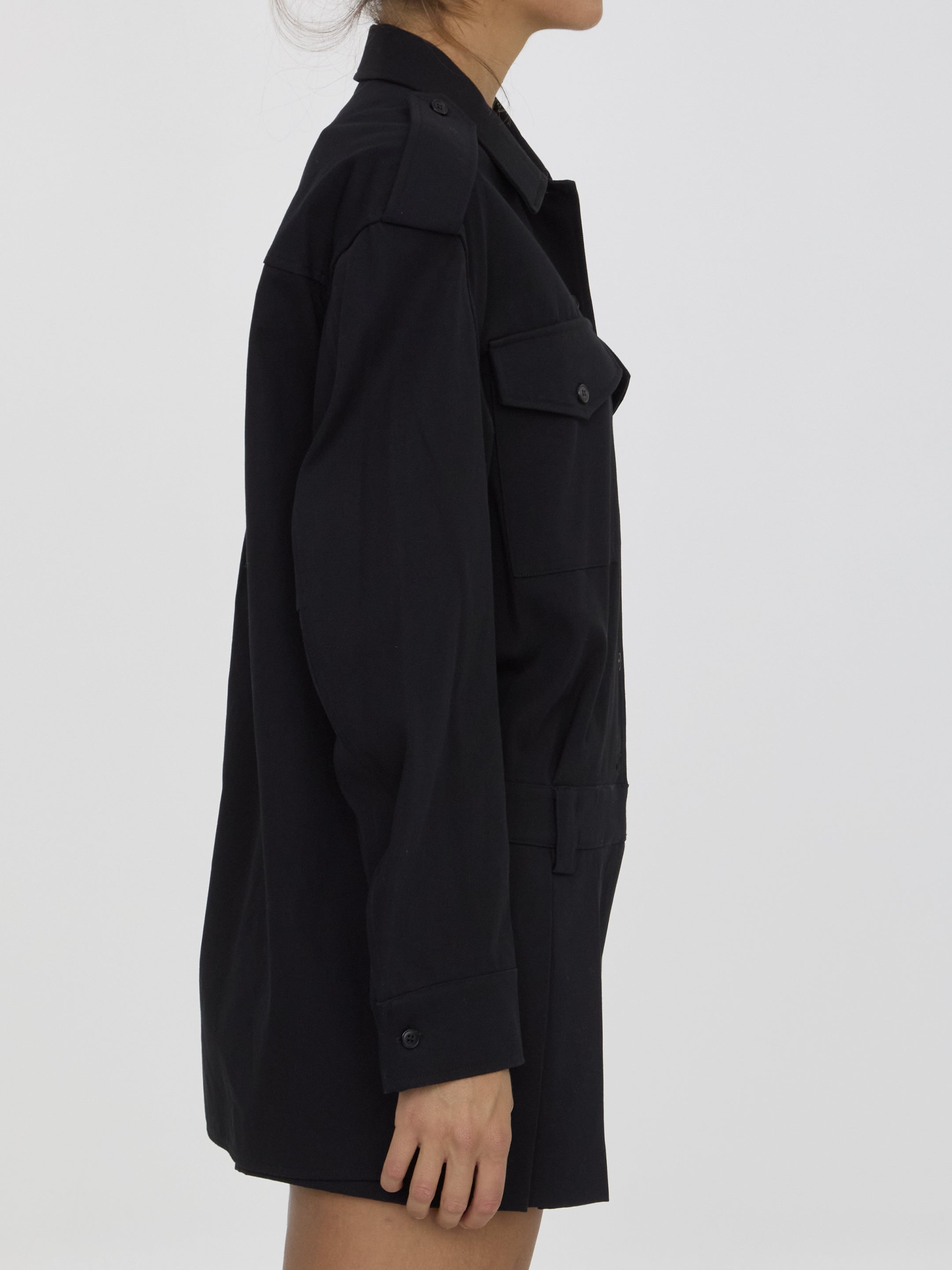 Alexander Wang Cotton Twill Romper - Women's Fashion Jumpsuit with Pre-Styled Design | Perfect for Casual Outings, Summer Parties & Streetwear Looks