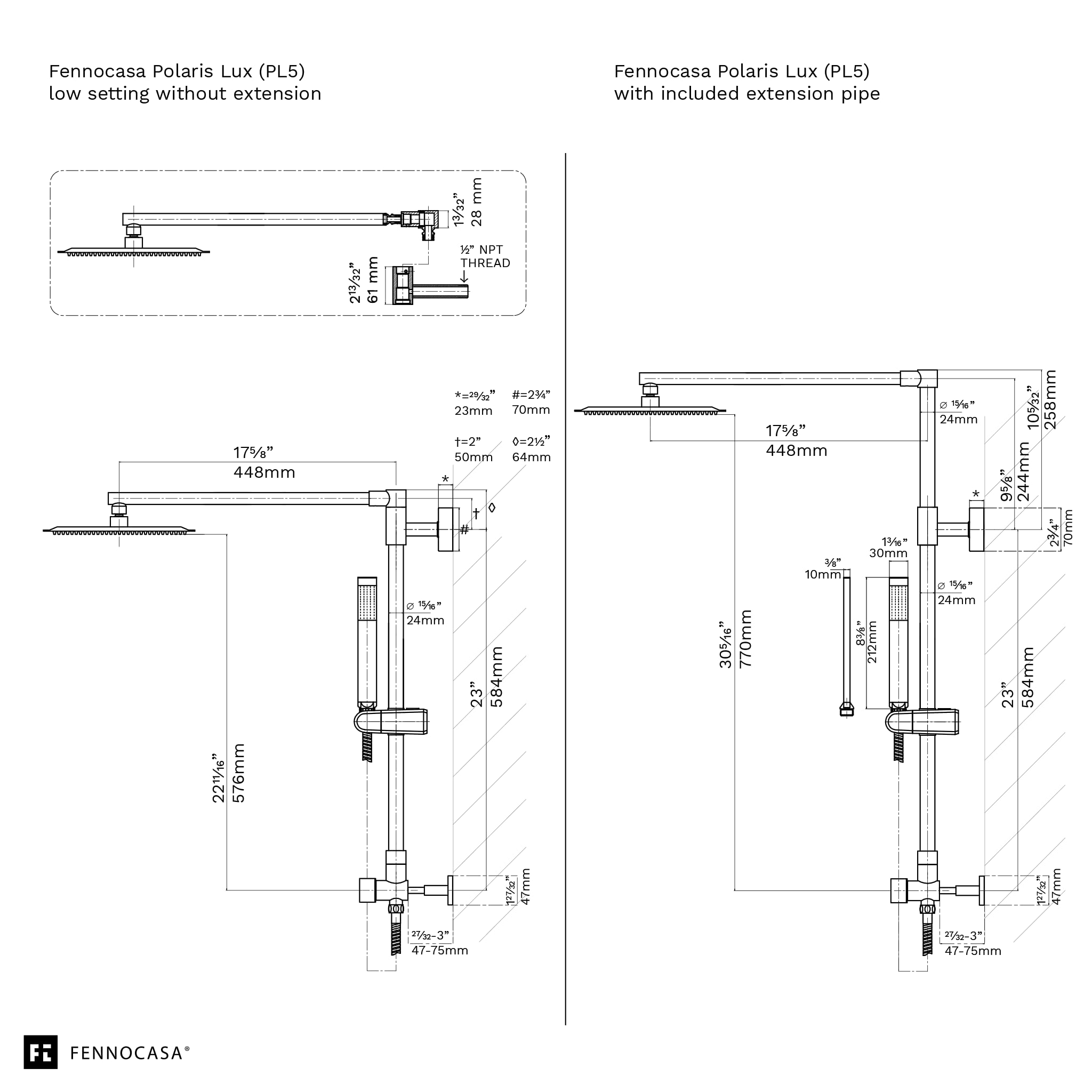 Polaris Lux Rain Shower System - 10