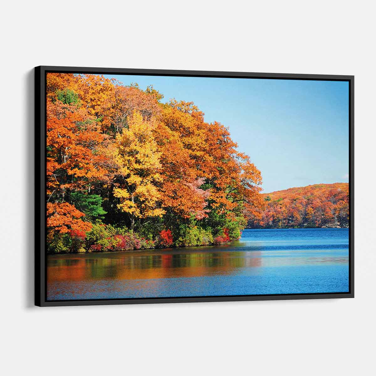 Vibrant Multi-Color River Wall Art Canvas Painting - 22