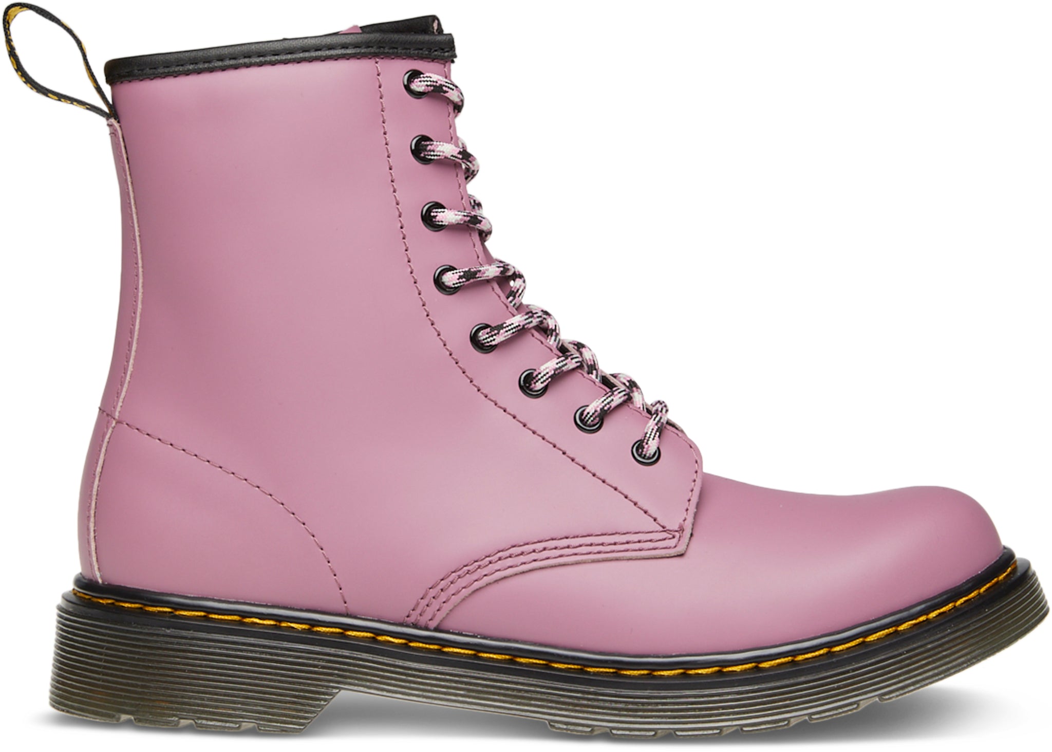 Dr. Martens 1460 Youth Boots | Classic 8-Eye Lace-Up Ankle Boots for Teens | Unisex Punk Style Leather Boots | Perfect for School, Concerts & Everyday Wear