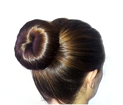 Glamyou Hair Donut Bun Maker Set - 3 Pack Black Hair Styling Donuts for Women | Easy to Use Hair Accessories for Ponytails, Buns & Updos