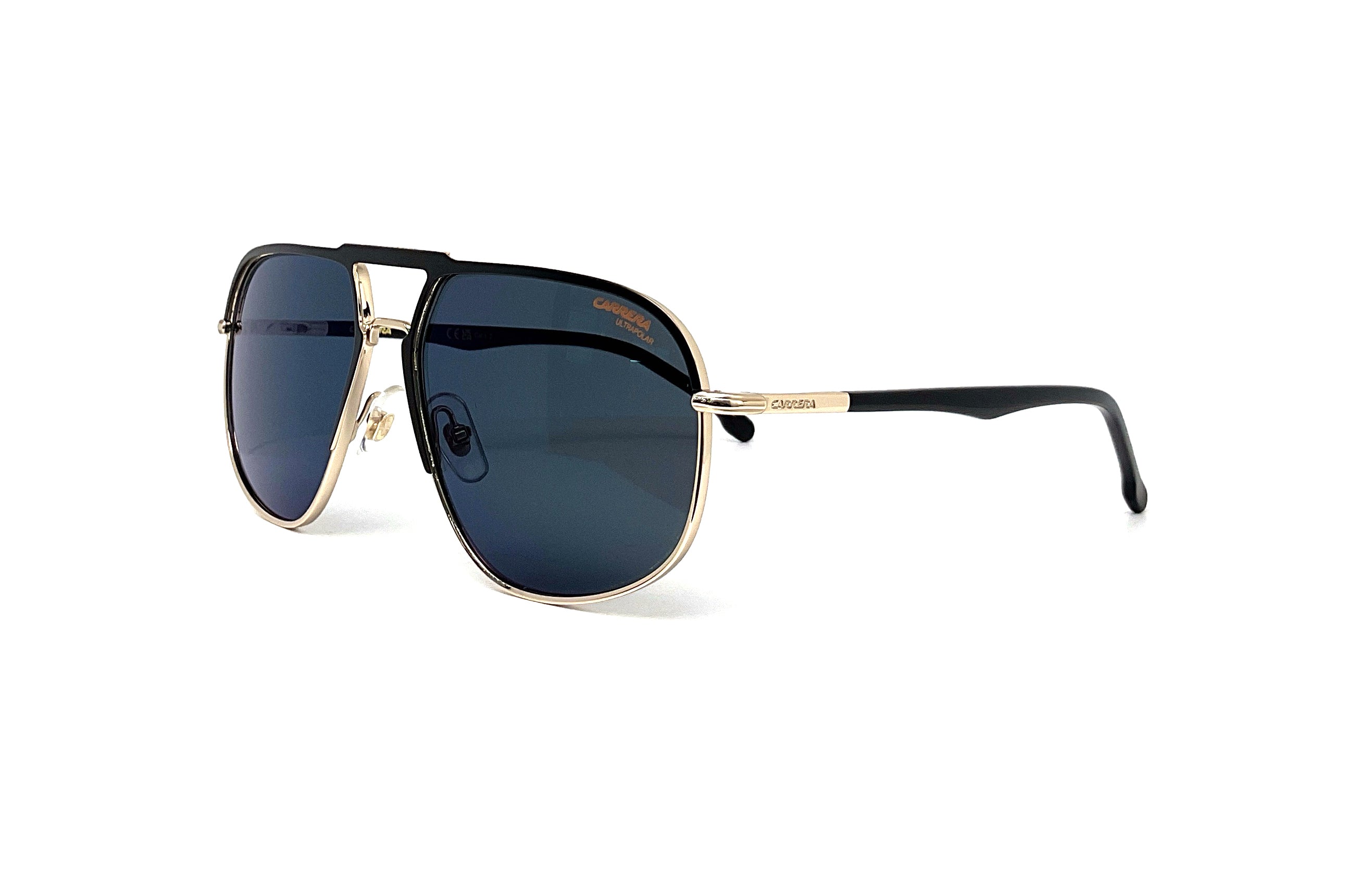 Carrera 318/S Sunglasses - Blue & Gold Aviator Style for Men & Women - UV Protection, Polarized Lenses - Perfect for Driving, Outdoor Sports & Fashion