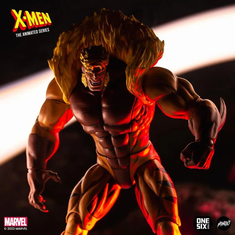 X-Men The Animated Series Sabretooth 1/6 Scale Collectible Action Figure - Perfect for Marvel Fans, Display & Comic Book Collections