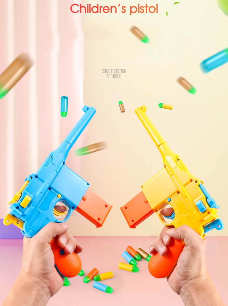 Mauser C96 Soft Bullet Blaster Toy Gun for Kids - Safe Foam Dart Shooting Game, Outdoor Play & Nerf Battle Fun