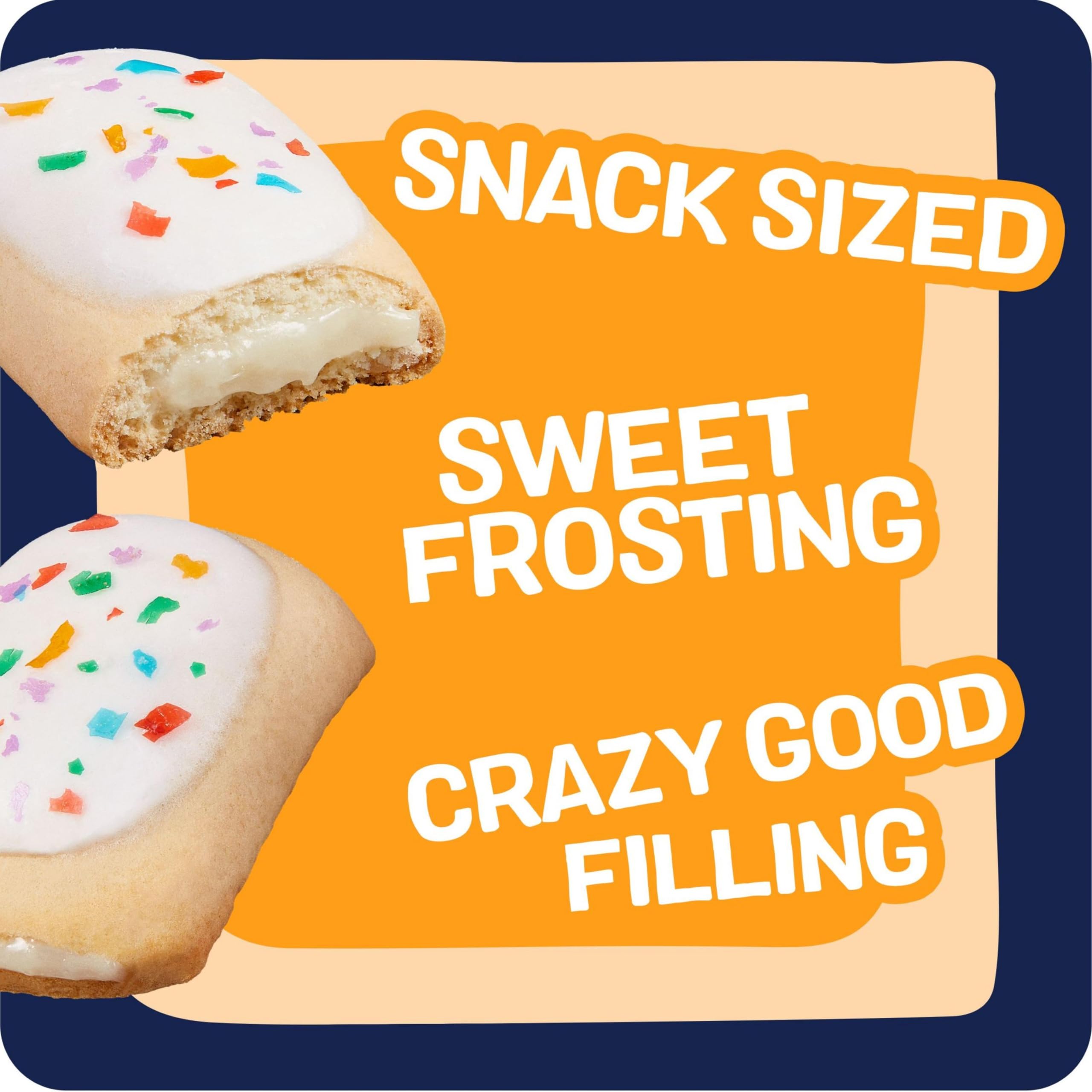 Pop-Tarts Baked Pastry Bites - Frosted Confetti Cake Flavor | Kids Snacks for School Lunch, After School Treats & Birthday Parties | Delicious Toaster Pastries for Breakfast or Dessert