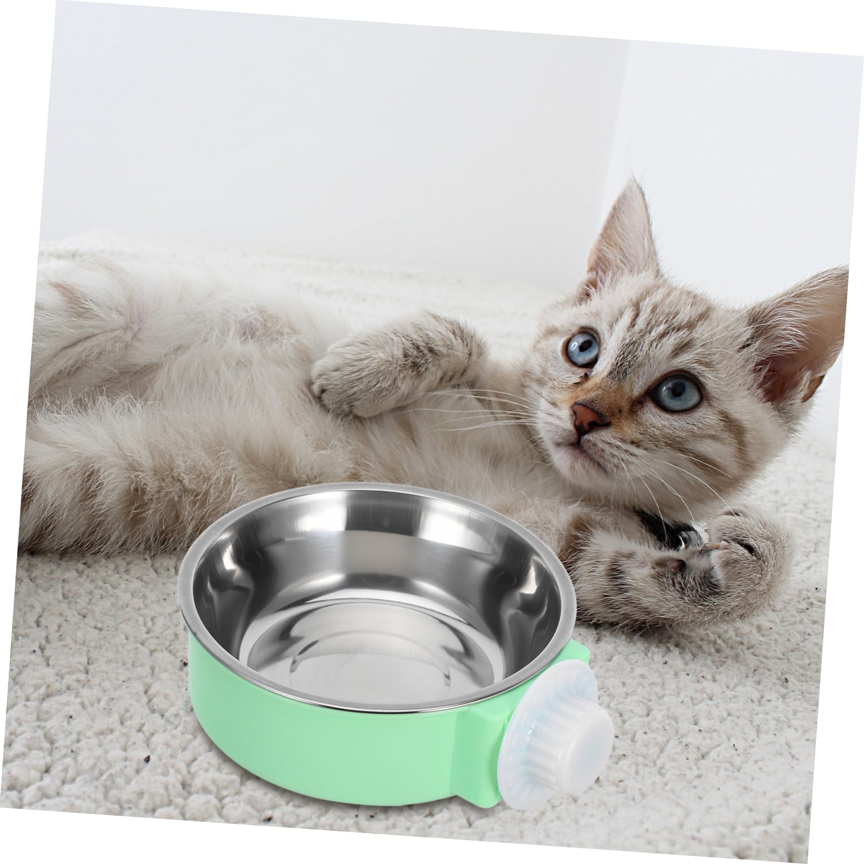 TEHAUX Adjustable Hanging Pet Bowl - Detachable Food & Water Feeder for Dogs, Cats, Birds, Guinea Pigs - Perfect for Cages, Travel & Outdoor Use