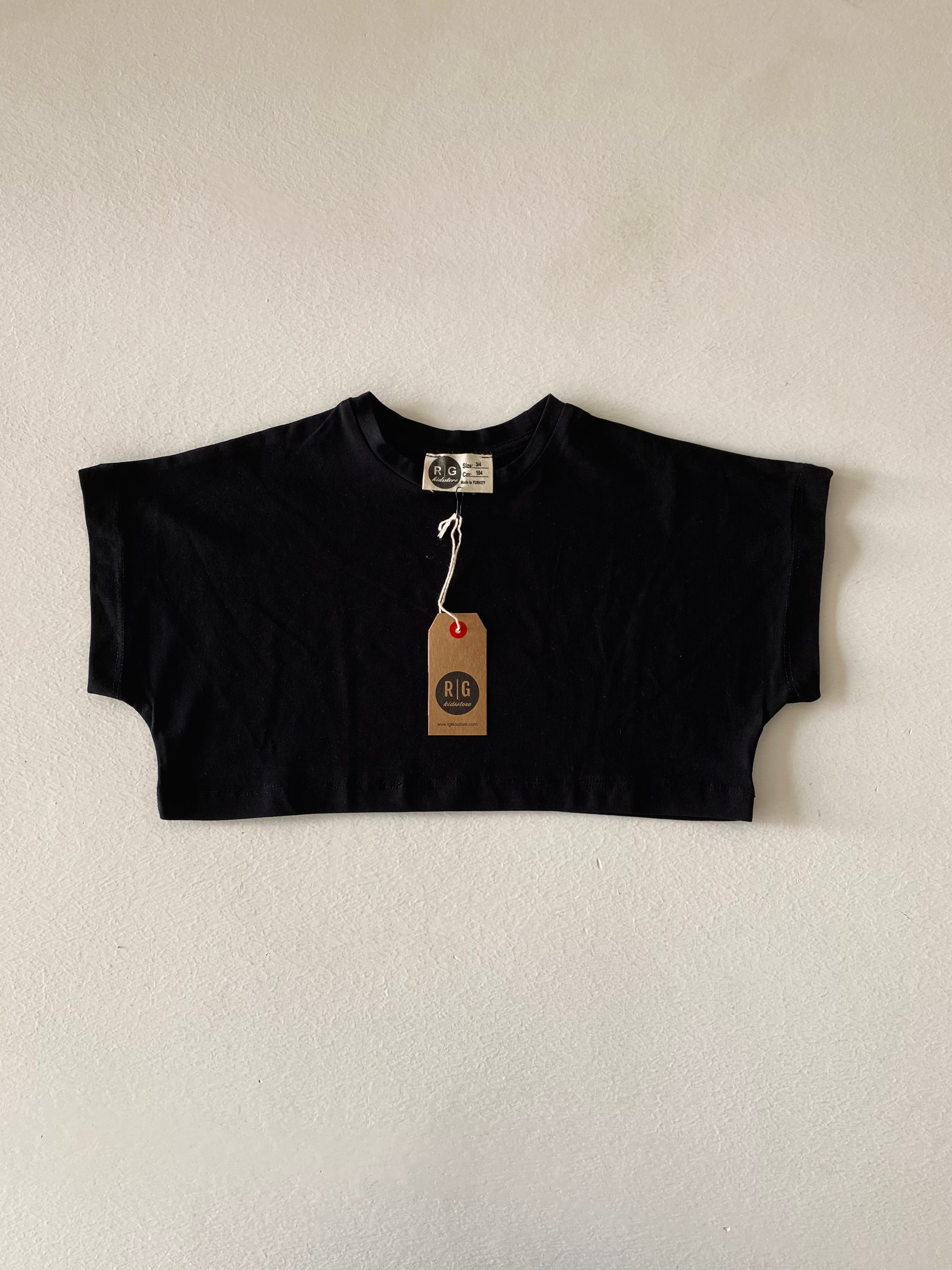 Girls Crop T-Shirt for Ages 3-9 | Soft Cotton Casual Top for Kids | Perfect for Playdates, School & Summer Outfits