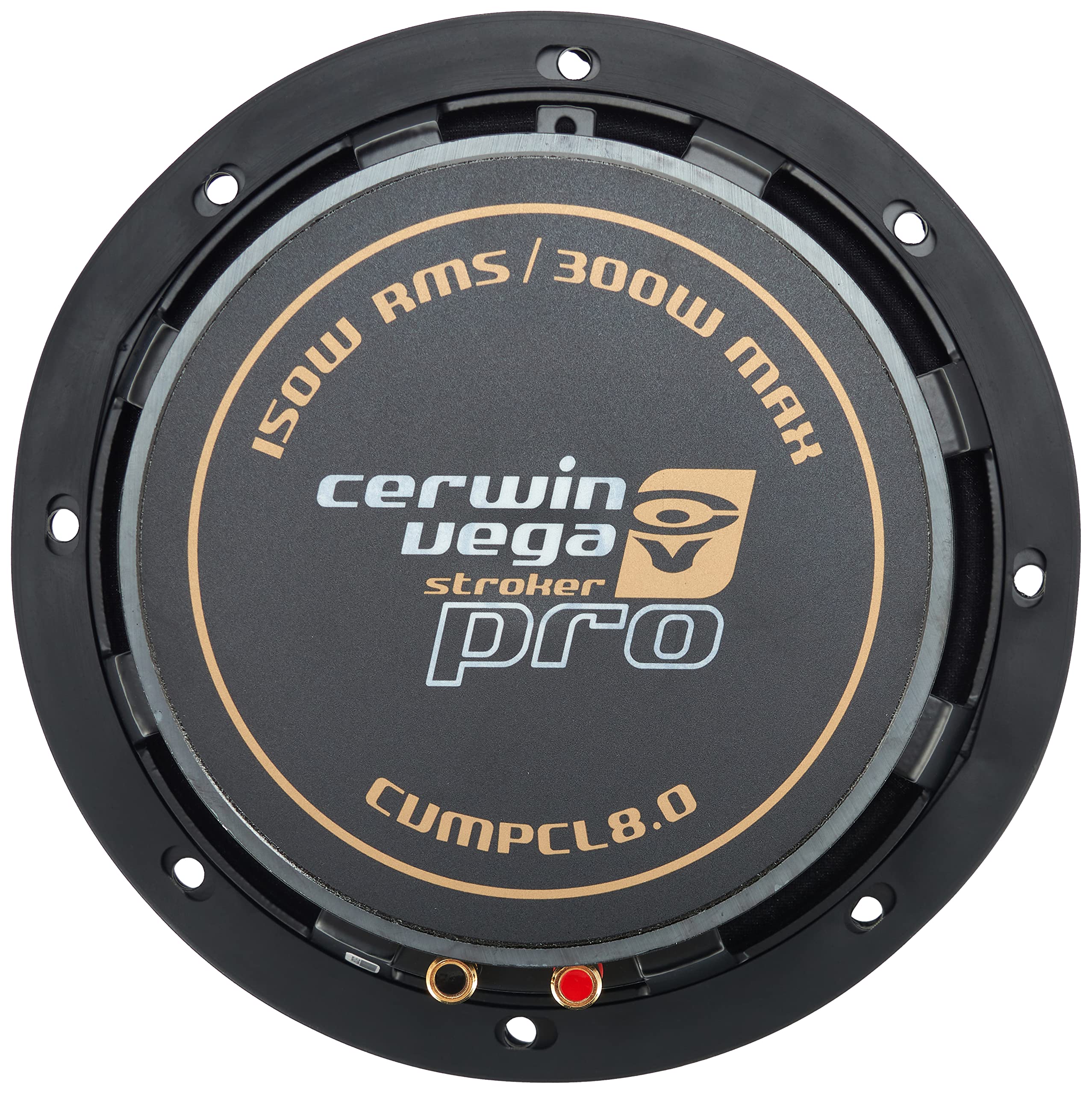 CERWIN-VEGA CVMPCL8.0 8 Inch 400W Stroker Pro Mid-Range Car Audio Speakers - Premium Sound for Cars, Trucks & SUVs - Perfect for Bass Enthusiasts & Road Trips