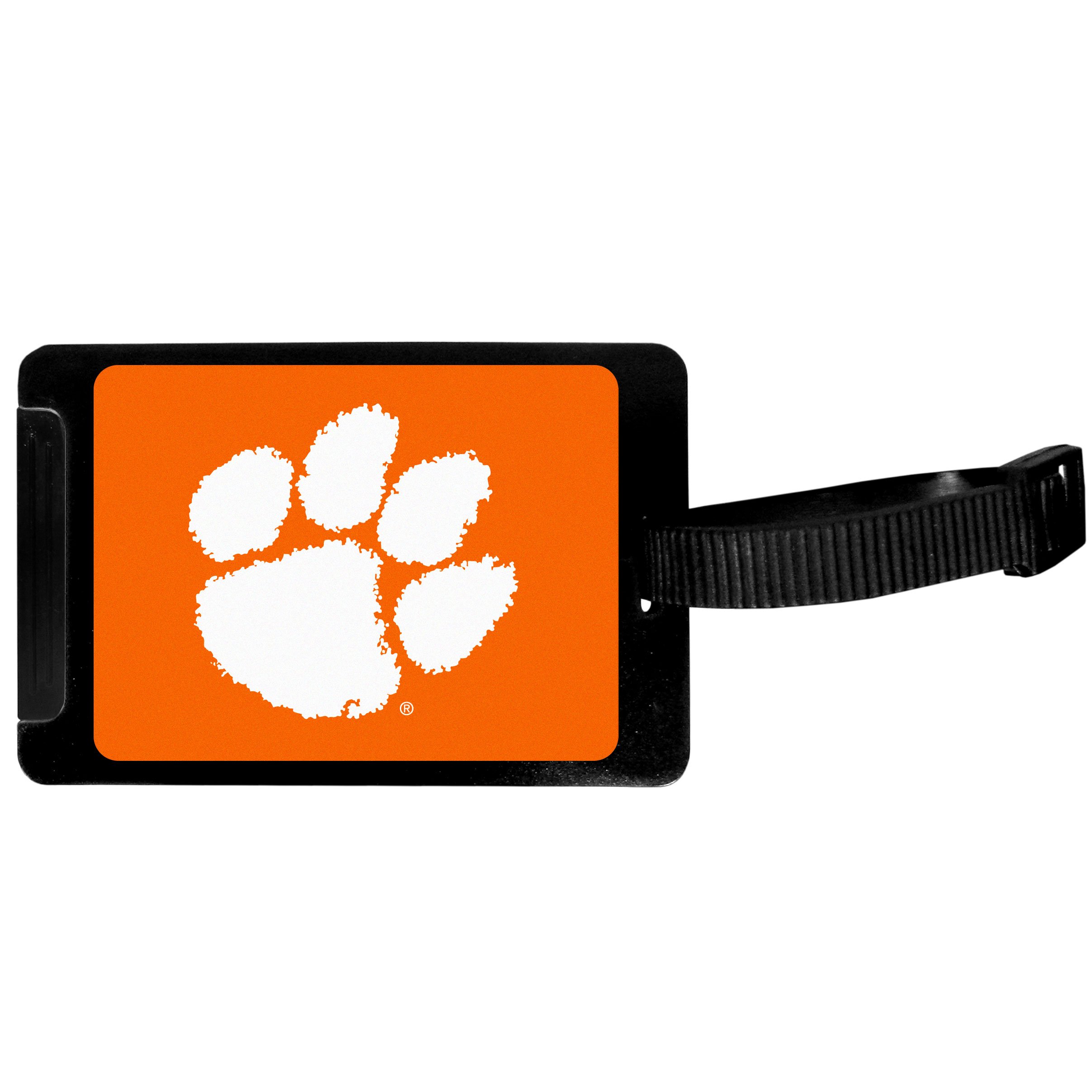 Unisex NCAA Clemson Tigers Black Luggage Tag by Siskiyou Sports – 3.25 Inch Travel Accessory for College Fans, Alumni & Game Day Trips