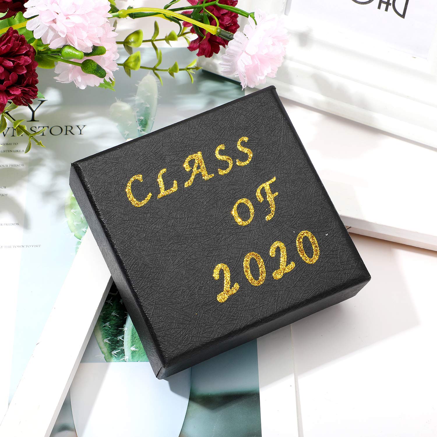 5 Sheets Graduation Cap Stickers - Glitter Alphabet & Number Self-Adhesive Rhinestone Decals for DIY Grad Cap Decorations (Gold) | Perfect for Graduation Party, School Events & Craft Projects