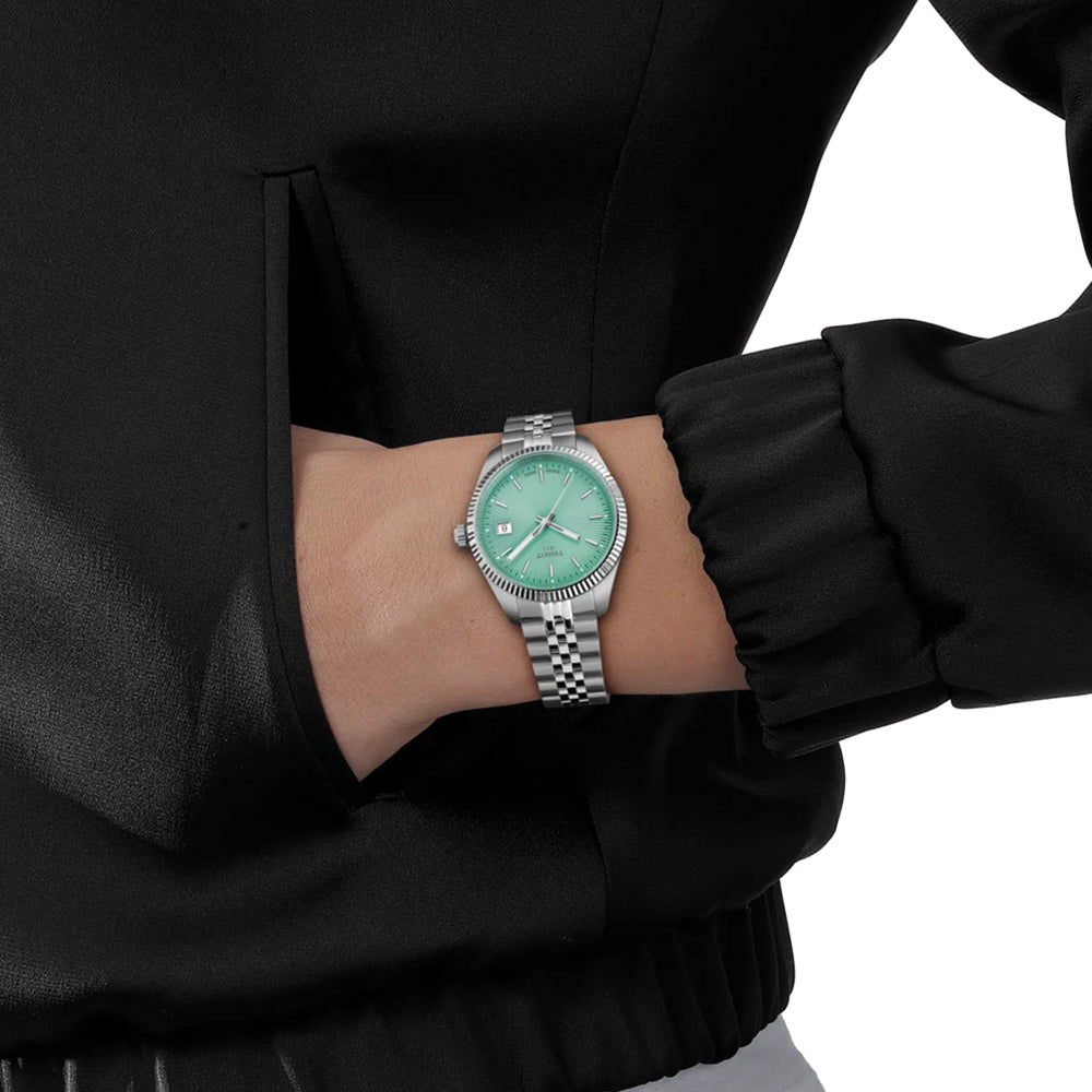 Ballade 34mm Mint Green Quartz Watch with Stainless Steel Bracelet - Perfect for Casual Wear, Office & Everyday Use