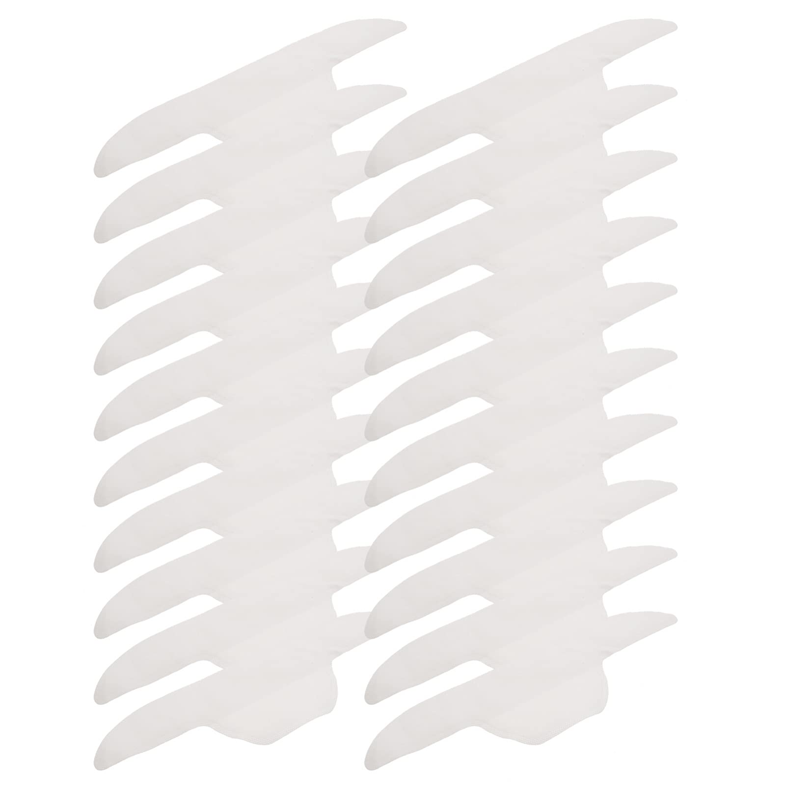 Healifty 20pcs Disposable Self-Adhesive Collar Protectors - Invisible Sweat Pads for Shirt Neck, White | Prevent Sweat Stains & Odor | Perfect for Business, Work, Gym & Daily Wear