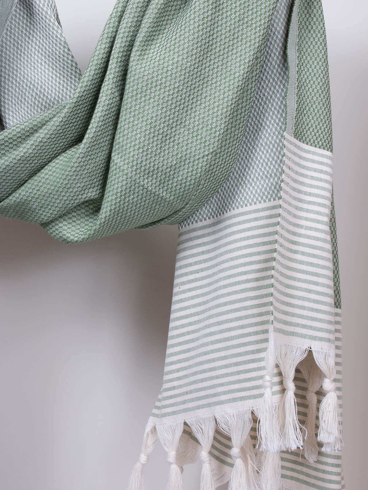 Premium Amalfi Hammam Towel - Soft & Absorbent Olive Green Turkish Bath Towel for Spa, Beach & Yoga - Lightweight & Quick-Drying