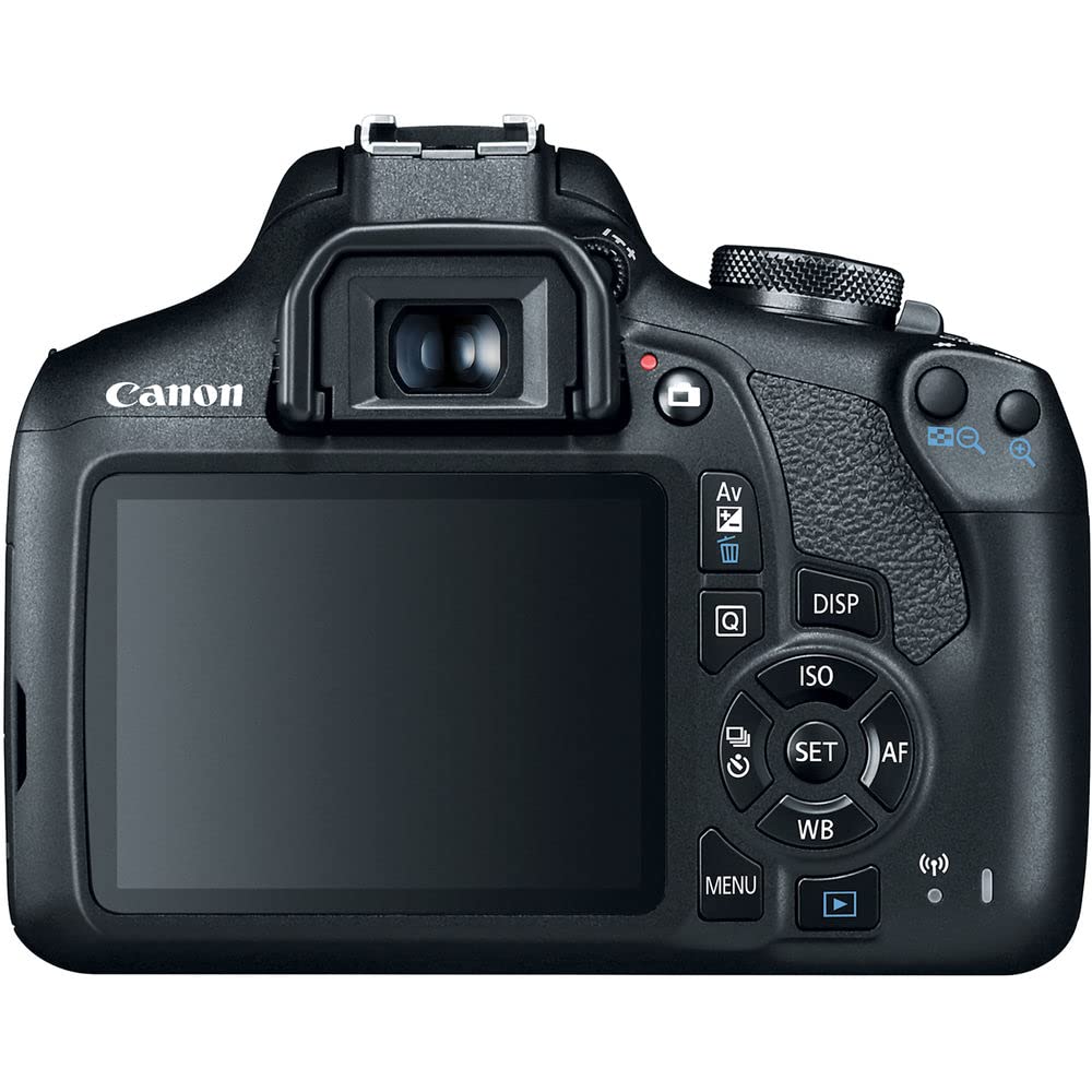 Canon EOS Rebel T7 DSLR Camera Bundle with 18-55mm Lens | 4K Monitor, Pro Audio Gear & 128GB Memory | Includes Tripod, Case & Software - Perfect for Vlogging, Photography & Content Creation (Renewed)