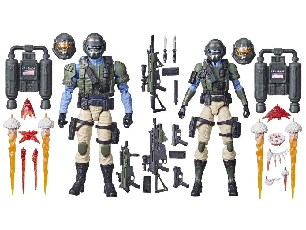 G.I. Joe Classified Series Steel Corps Troopers Two Pack Action Figures - 6-Inch Collectible Military Toys for Display & Play | Perfect for Fans, Collectors & Diorama Scenes