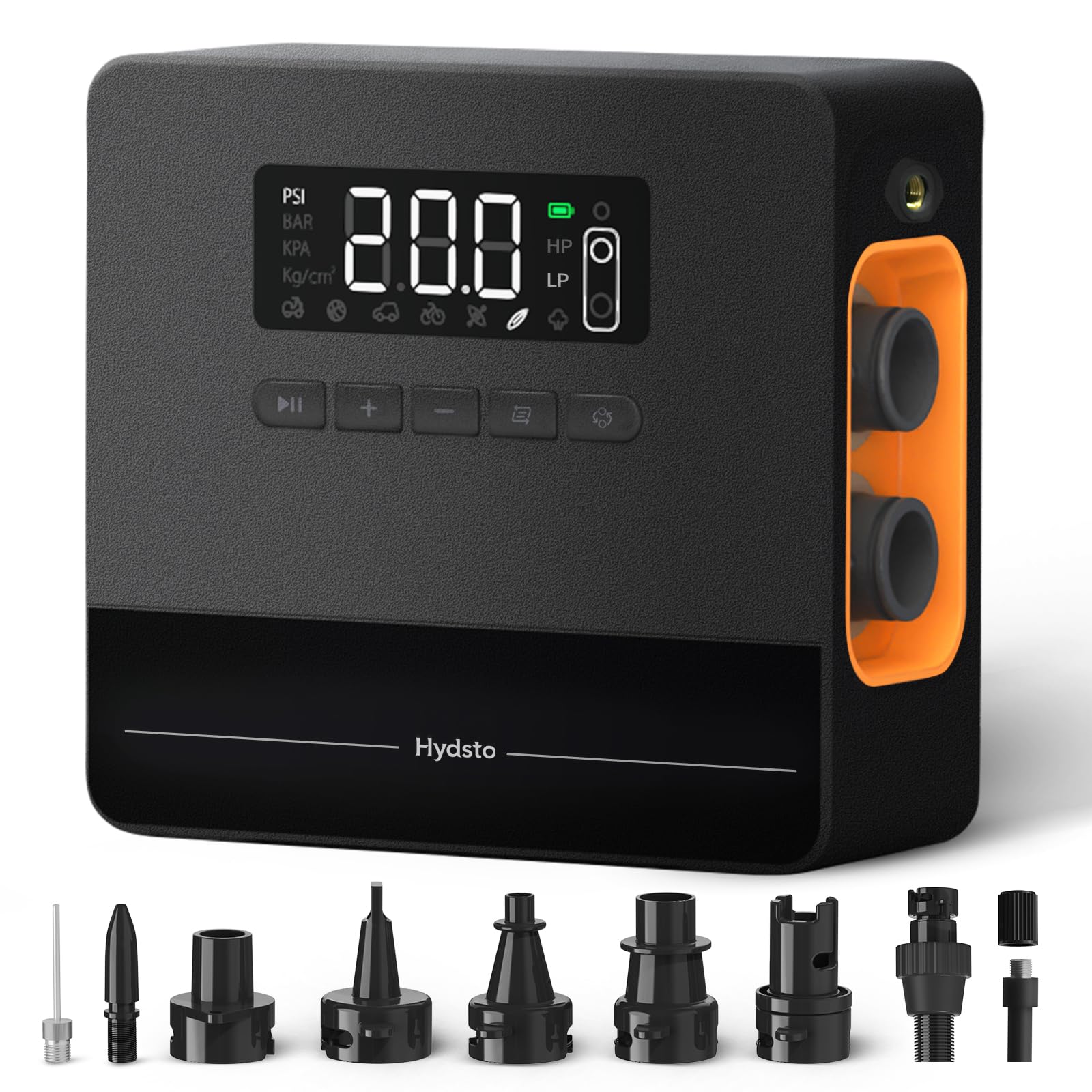 20PSI SUP Electric Air Pump - High Pressure 150PSI Portable Air Compressor | Cordless Battery Powered Inflation Deflation Pump for Paddle Boards, Kayaks, Cars & Balls | Perfect for Water Sports, Road Trips & Outdoor Adventures