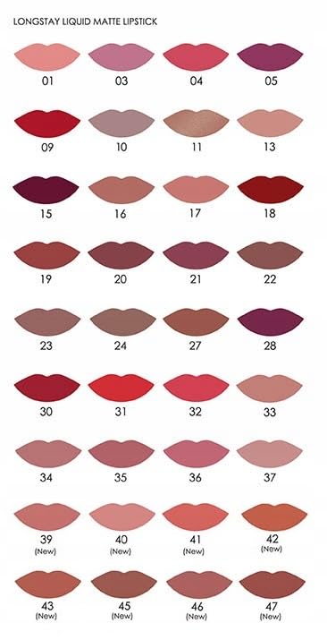 Golden Rose Longstay Liquid Matte Lipstick - R-MLL 17 - Highly Pigmented, Smudge Proof, Long Lasting Lip Color for Day & Night Wear - Perfect for Parties, Dates, and Special Occasions