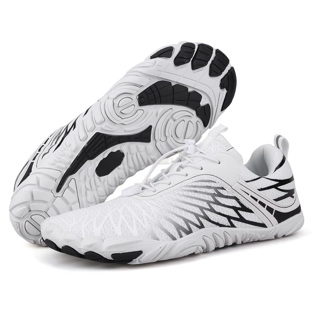 Barefoot Shoes for Men & Women - Minimalist Hiking & Trail Running Shoes | Zero Drop, Wide Toe Box, Non-Slip Sole | Breathable Quick-Dry Water Shoes for Outdoor Activities, Gym & Travel