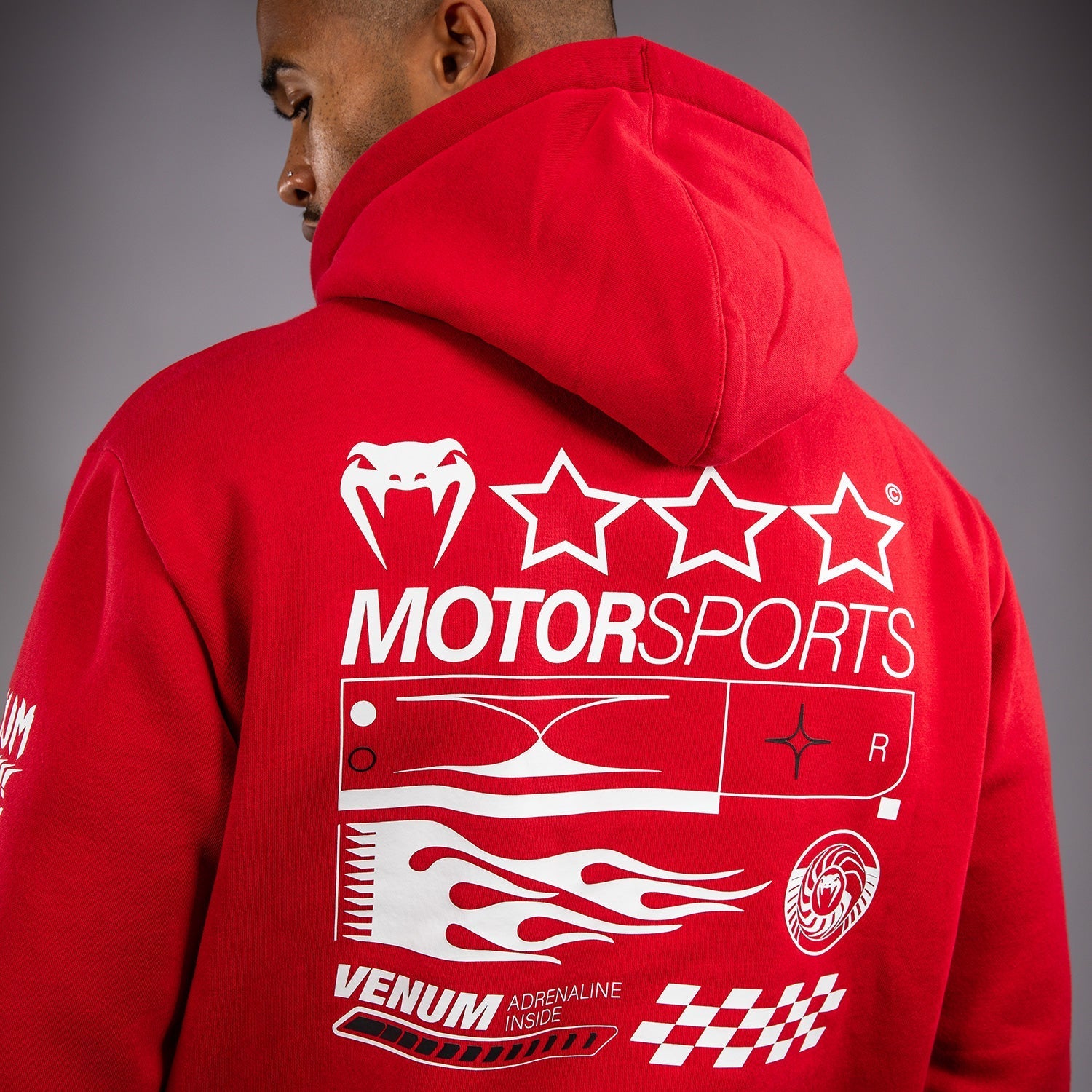 Venum Motorsport Hoodie for Men & Women - Racer Red - Stylish & Comfortable Racing Jacket for Casual Wear & Motorsport Enthusiasts
