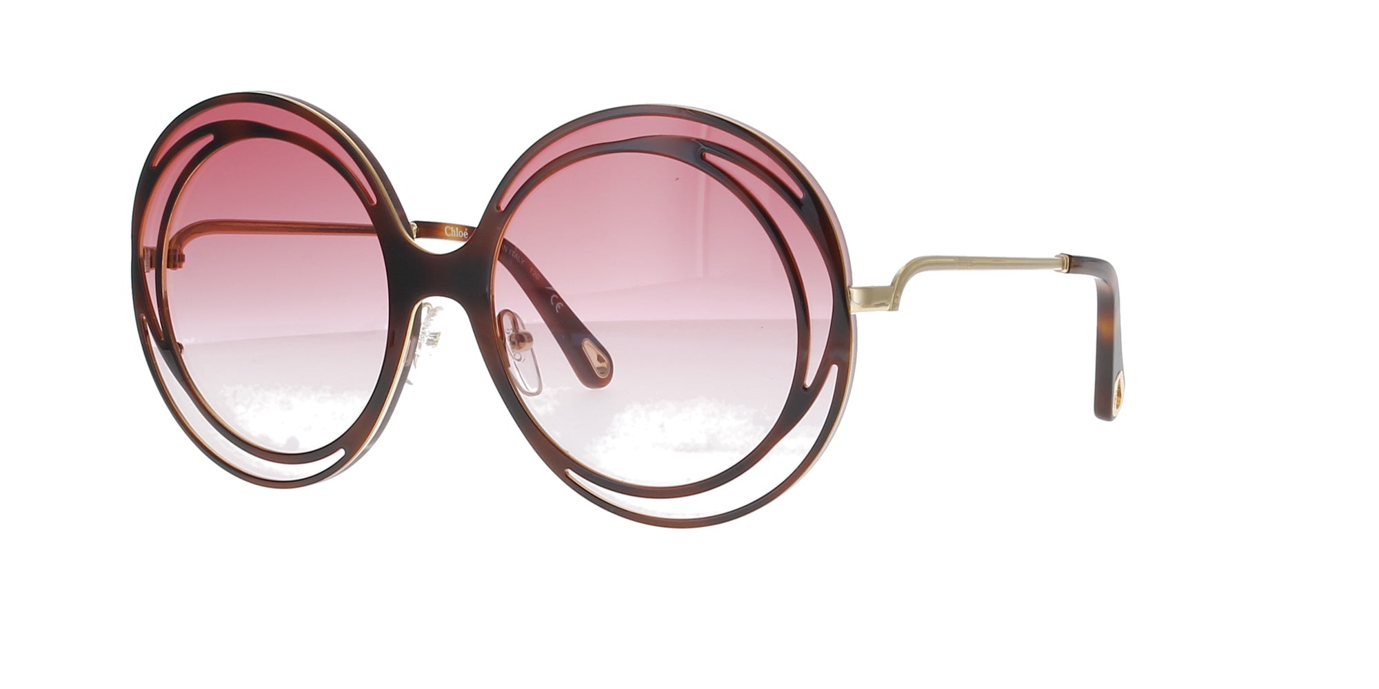 Chloe Gold Havana Sunglasses for Women - Classic Aviator Style with UV Protection - Perfect for Beach, Driving & Outdoor Activities