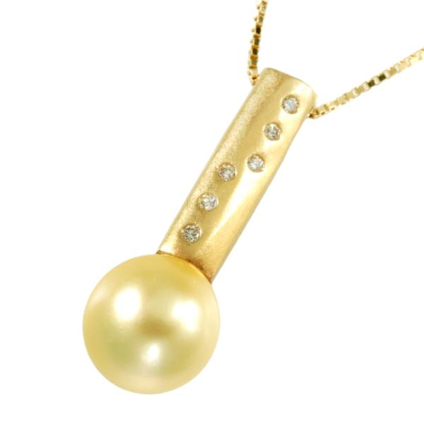 18K Gold Diamond Pearl Pendant Necklace - Luxury Vintage Jewelry for Women - Perfect for Weddings, Anniversaries & Special Occasions