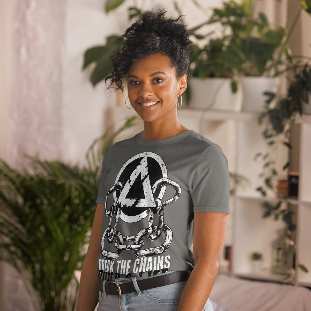 Break the Chains - Essential Life Tee for Men & Women | Comfortable Cotton T-Shirt for Daily Wear, Gym, Travel & Casual Outfits