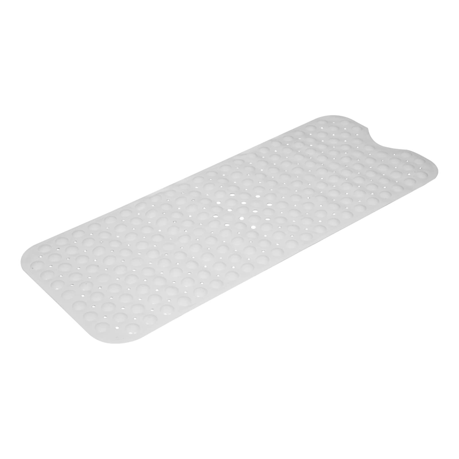 Non-Slip Bathtub Mat 39x99cm - Milky White Bath Mat for Shower & Tub - Anti-Skid Bathroom Floor Mat - Easy to Clean & Quick Dry - Perfect for Bathroom Safety & Kids Bath Time