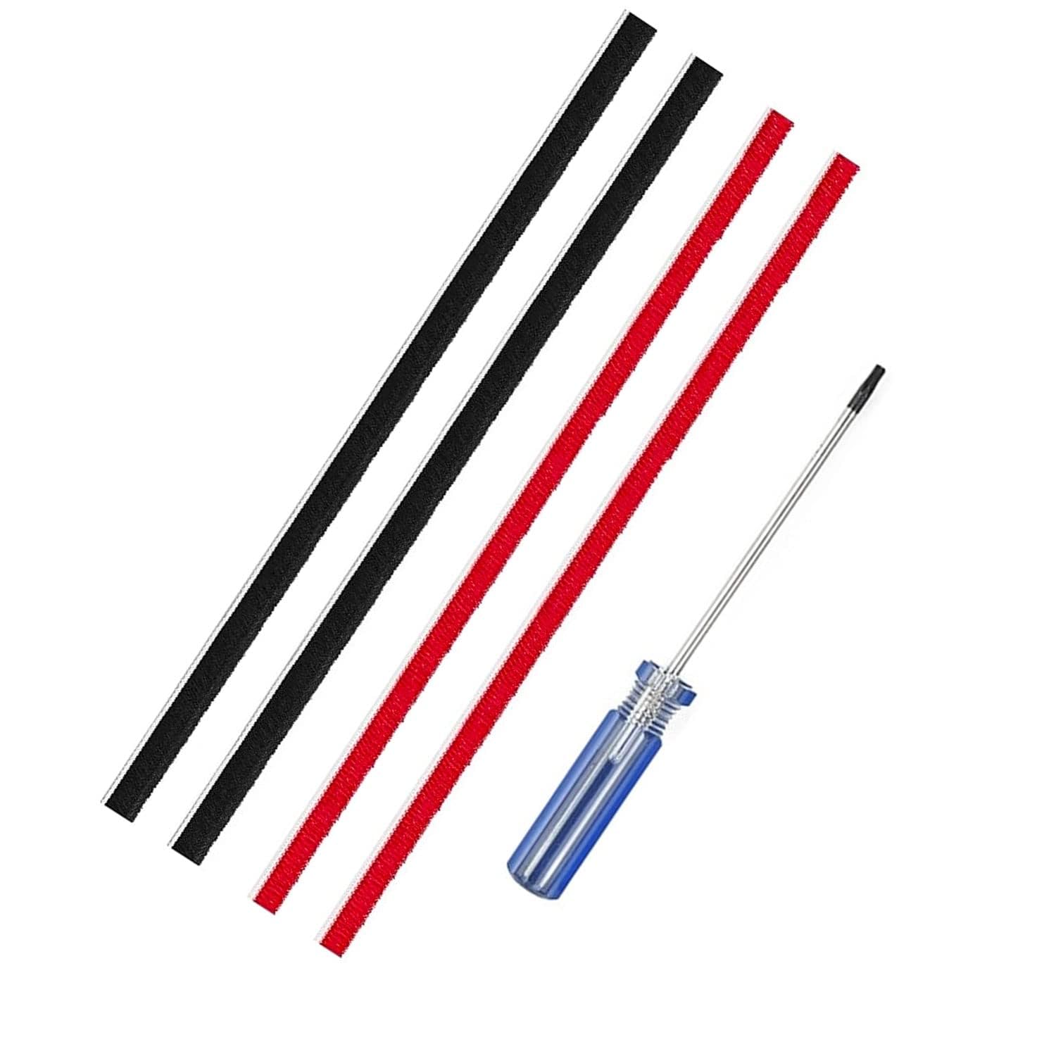 4Pcs Replacement Rolling Brush Plush Strips for Dyson V8 & V10 Vacuum Cleaners - Compatible with Dyson V8 Absolute/Animal, V10 Absolute/Animal - Includes Screwdriver for Easy Installation - Perfect for Pet Hair, Carpet & Hard Floor Cleaning