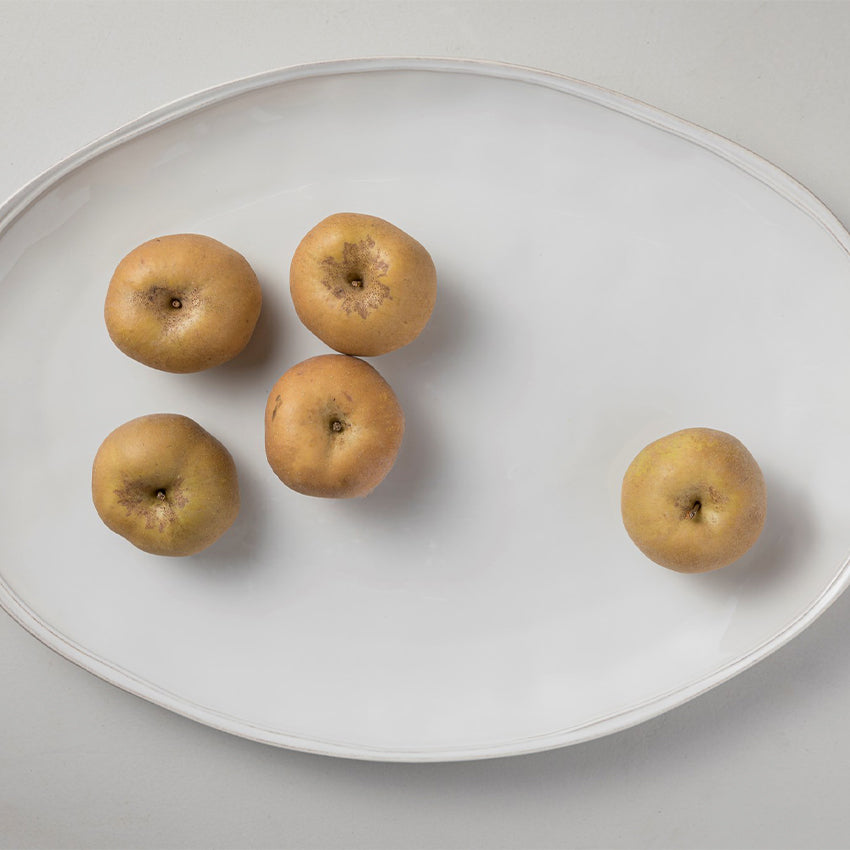 Casafina Fontana White XL Oval Platter - Large Serving Tray for Entertaining, Dining, and Home Decor | Perfect for Parties, Holidays, and Everyday Use