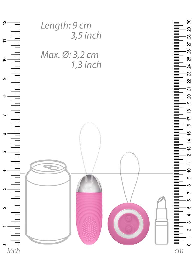 Simplicity by Shots America - Ethan - Rechargeable Wireless Remote Control Vibrating Egg - Pink - Adult Intimate Toy for Couples Play & Solo Pleasure