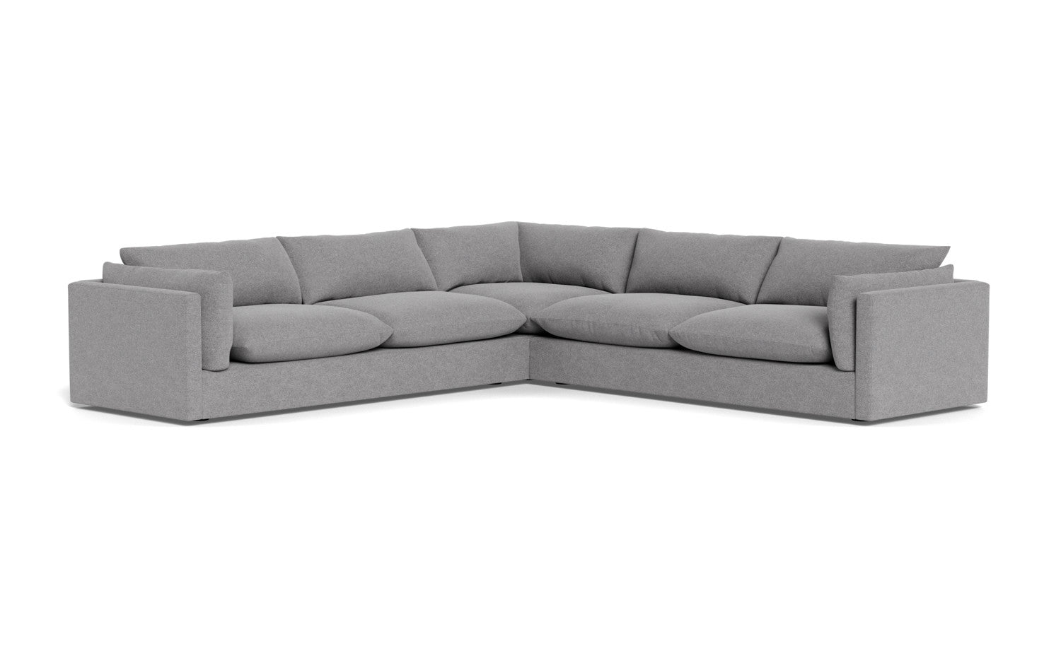 SoCo 124 Corner Sectional Sofa - Modern L-Shaped Couch with Storage & Recliner for Living Room, Family Room, or Home Theater - Comfortable Fabric Upholstery & Sturdy Frame