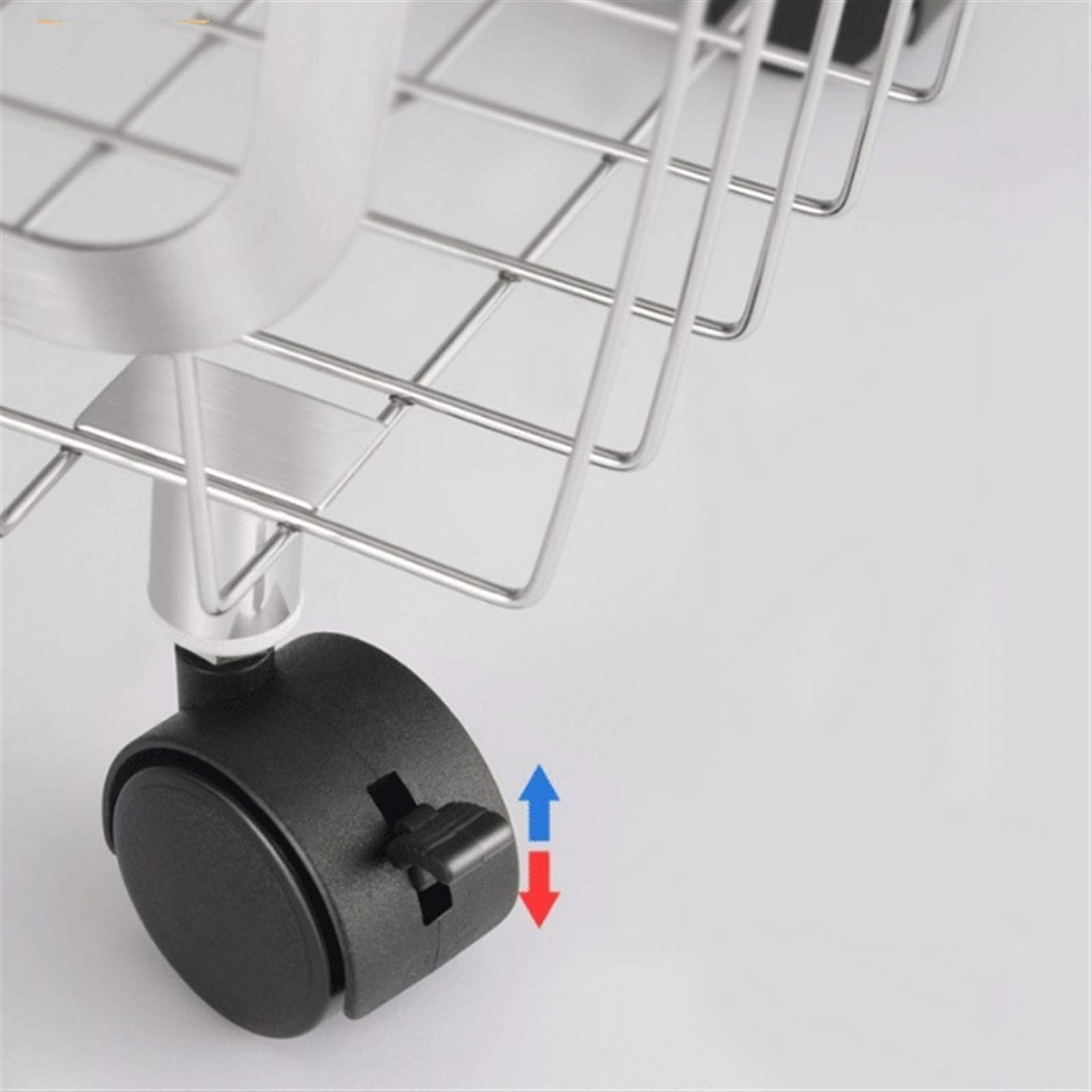 304 Stainless Steel Storage Basket - 1/2 Layer Fruit & Vegetable Organizer for Kitchen, Pantry, Refrigerator - Durable Shelf & Countertop Storage Bin (1 Layer) - Perfect for Fresh Produce Display & Organization in Home, Restaurant, or Market