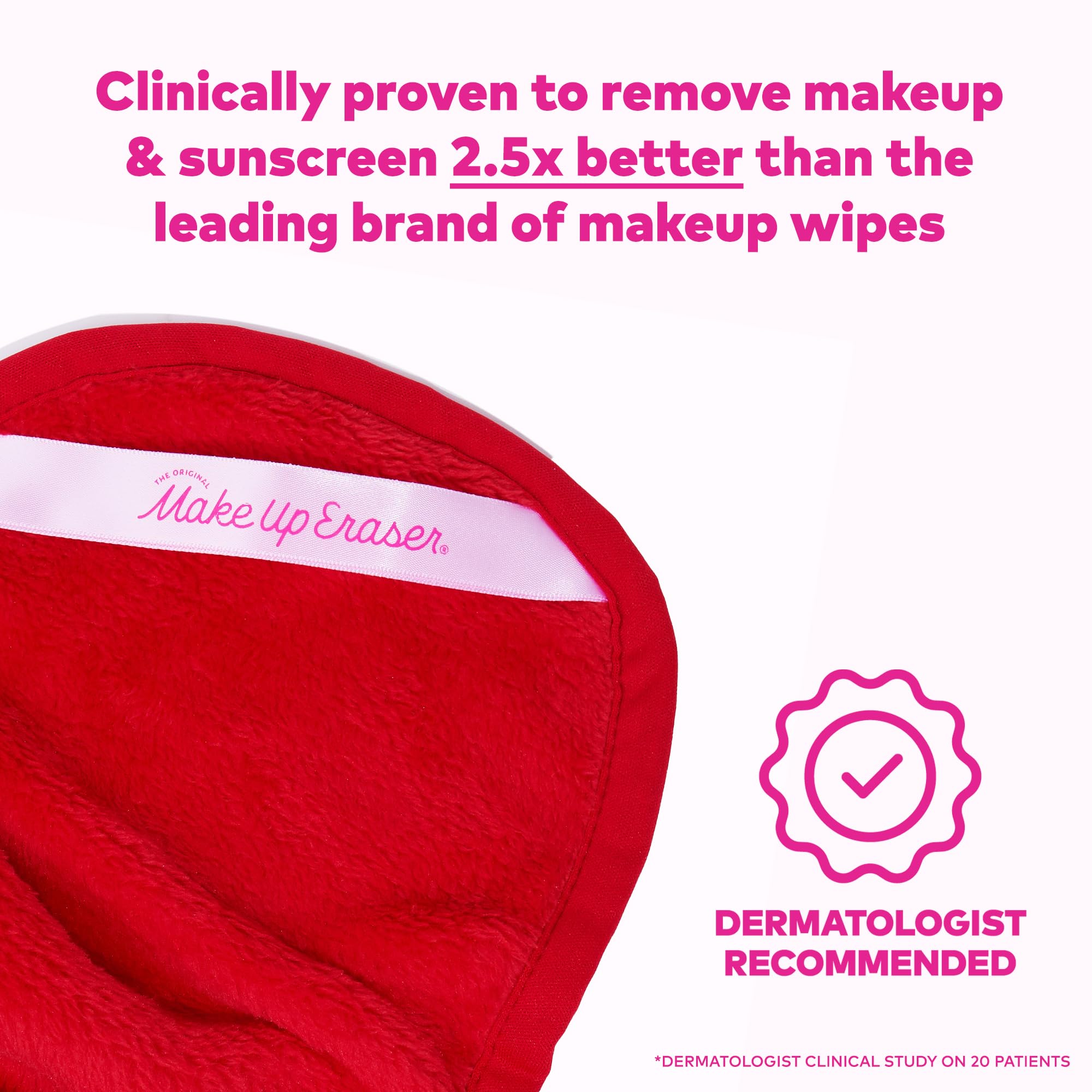 The Original MakeUp Eraser PRO - Effortlessly Remove All Makeup with Just Water (Waterproof Mascara, Eyeliner, Foundation, Lipstick & Sunscreen) | Reusable & Eco-Friendly Makeup Remover Cloth for Gentle Daily Cleansing & Travel