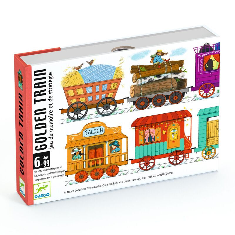 Golden Train Card Game - Fun Family Board Game for Kids & Adults - Perfect for Parties, Game Nights & Travel