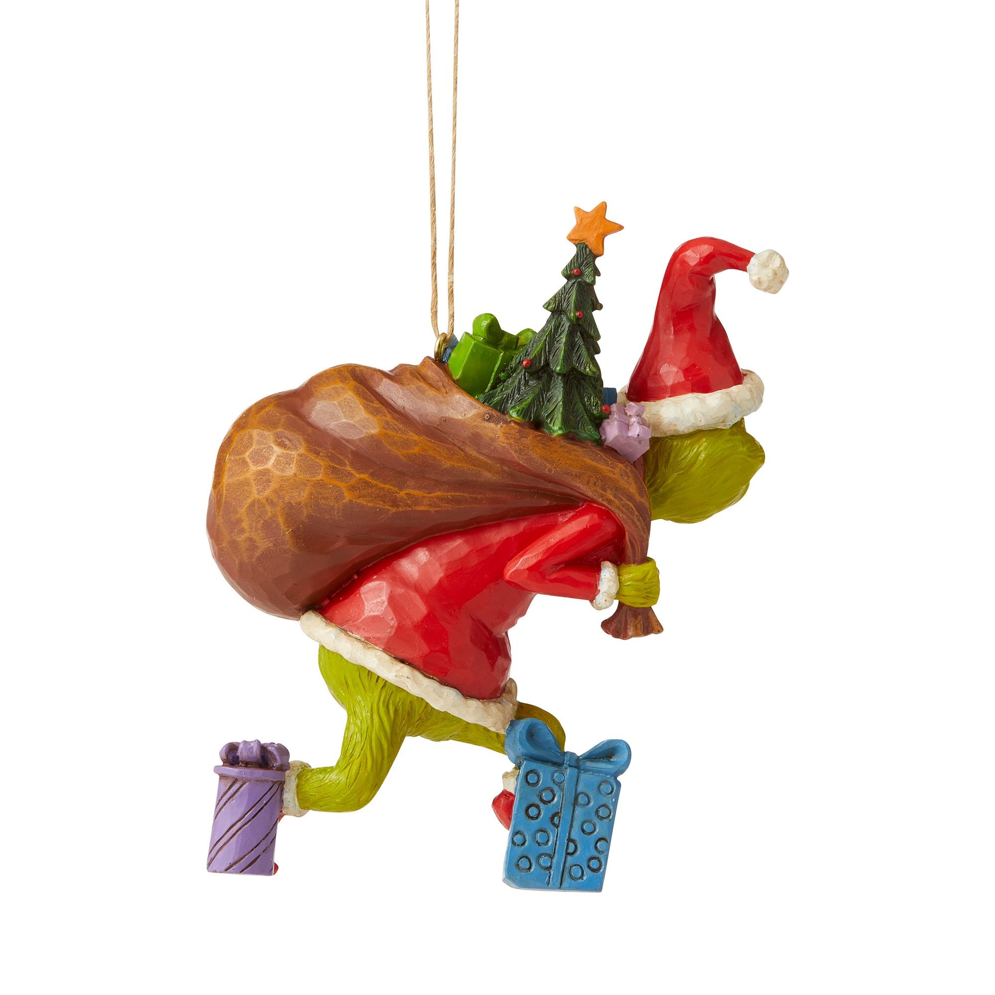 Grinch Tiptoeing Christmas Tree Ornament - Festive Holiday Decor for Xmas Trees, Home & Office
