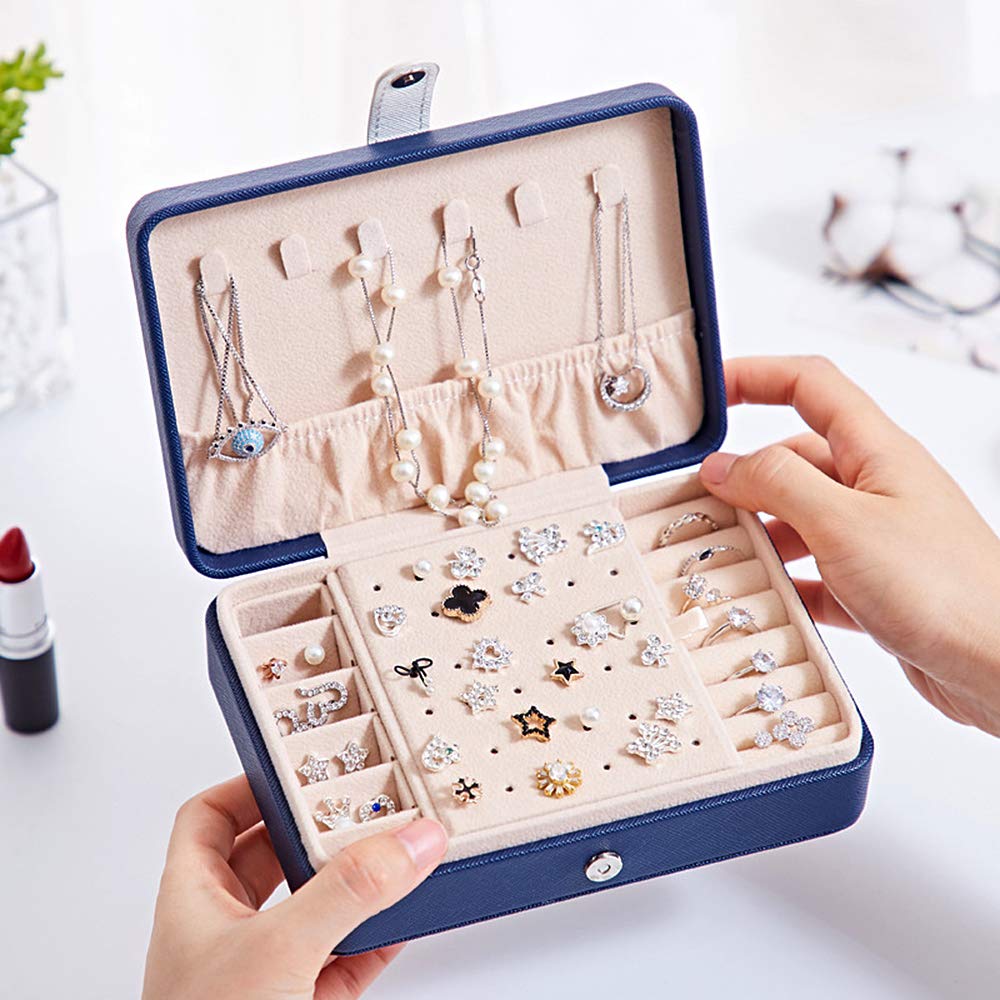 Elegant Jewelry Box for Women - Necklace, Earrings & Rings Organizer | Perfect for Travel, Home & Gift Giving