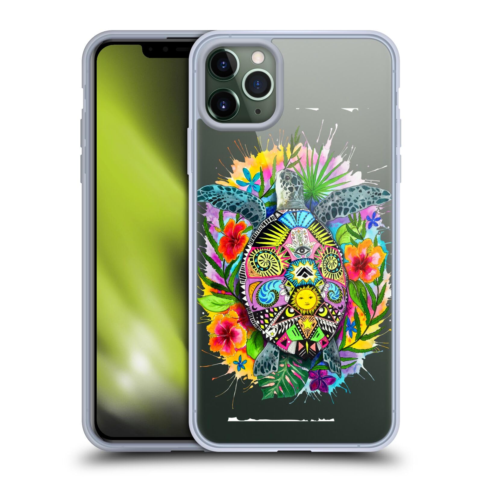 Officially Licensed Pixie Cold Turtle Life Animals Soft Gel Case for Apple iPhone 11 Pro Max - Cute Protective Phone Cover for Daily Use, Work & Travel