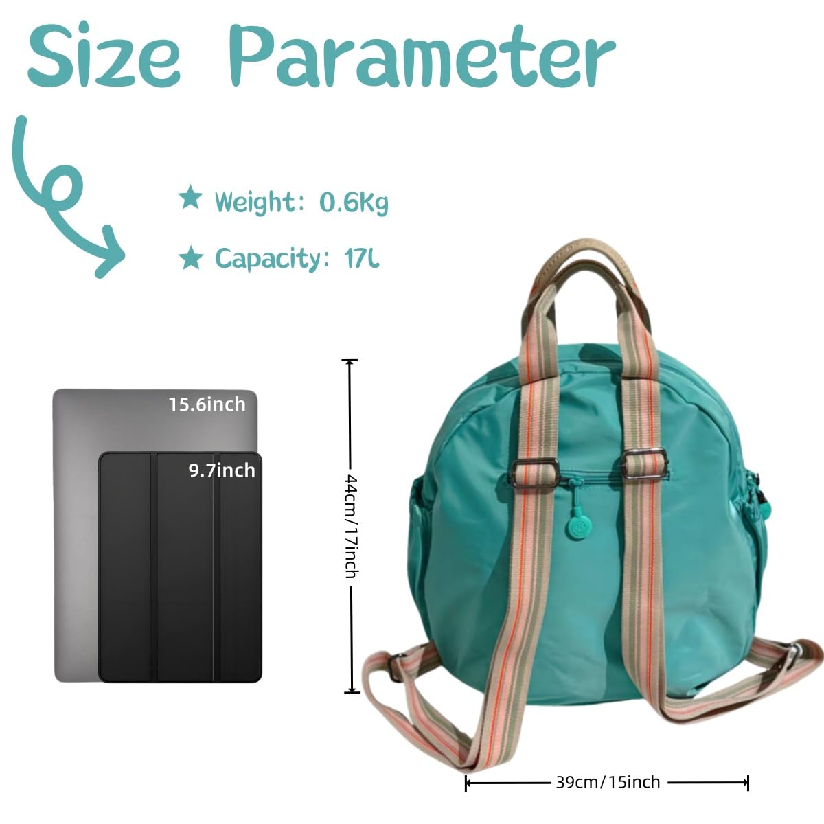 Women's Men's Large Backpack - Durable Laptop Daypack for Work, College & Travel