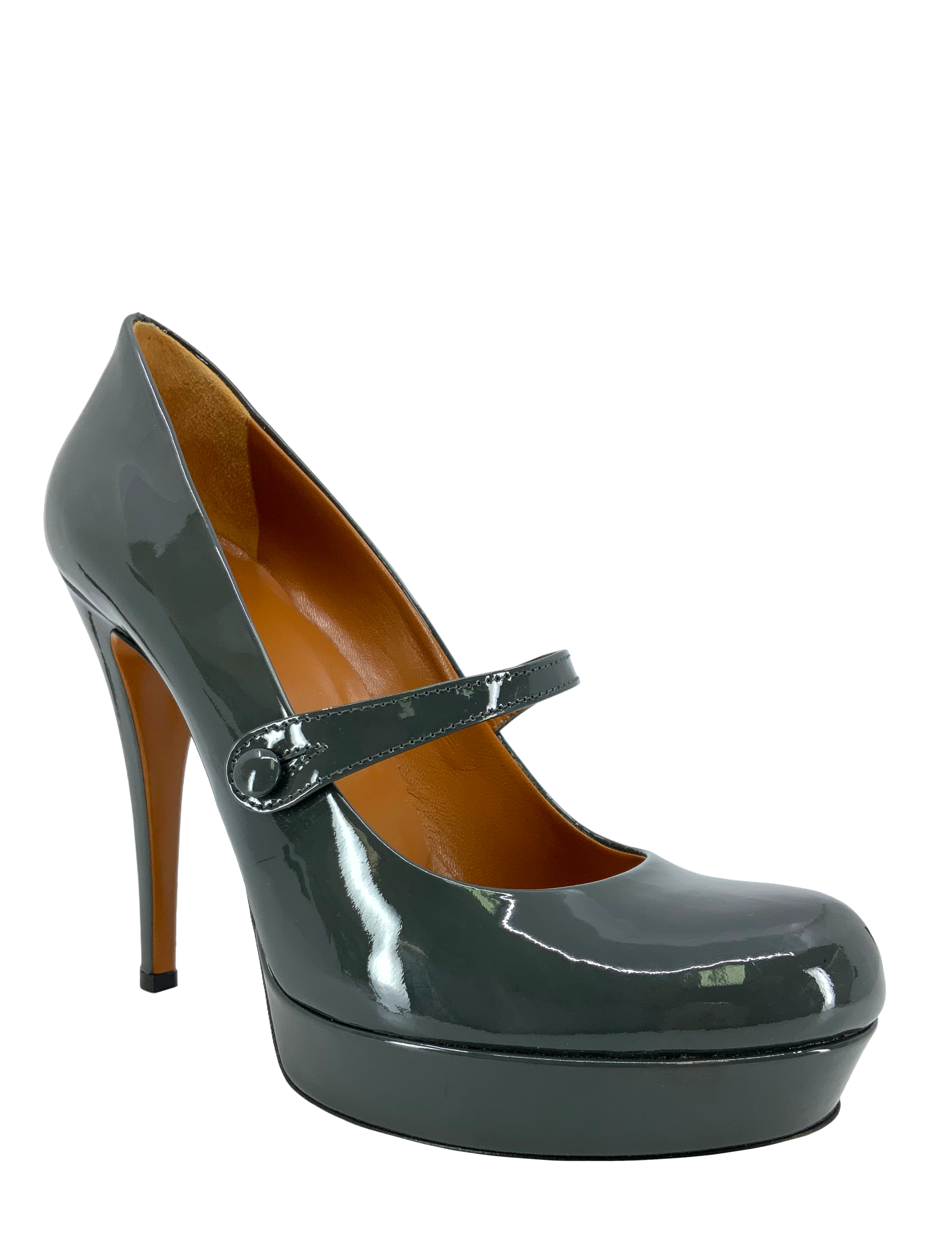 GUCCI Vernice Crystal Betty Mary Jane Platform Pumps - Women's Size 6.5 | Luxury High Heel Shoes for Parties, Weddings & Formal Events