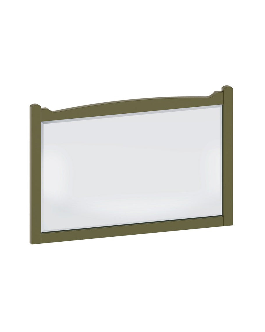 Green Wall Mirror with Guild Frame - Elegant Bathroom Decor for Vanity, Makeup & Home Styling