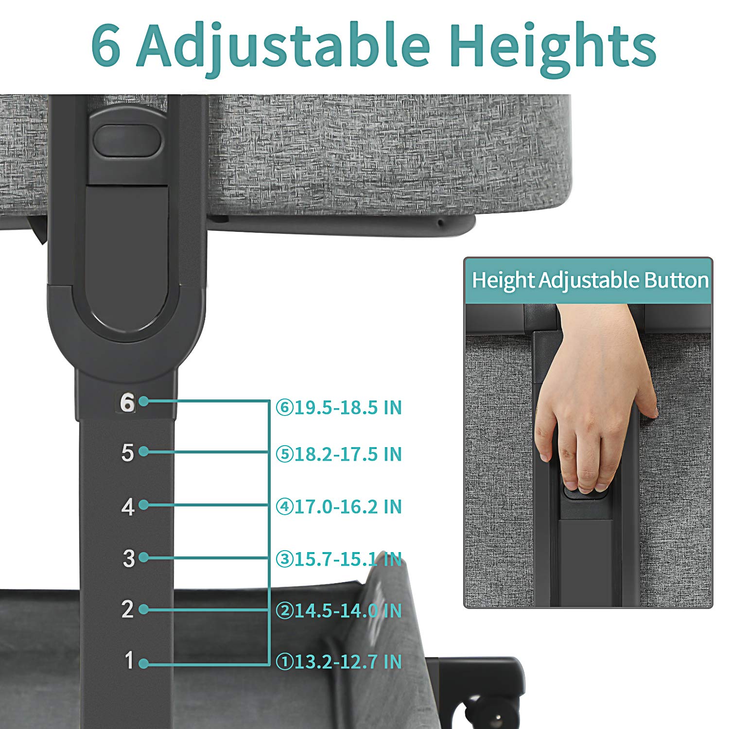 AMKE 3-in-1 Baby Bassinet with Storage Basket - Adjustable Bedside Sleeper Crib for Newborns & Infants, Breathable Mesh Portable Baby Bed - Perfect for Nursery, Bedroom & Travel (Easy Assembly)