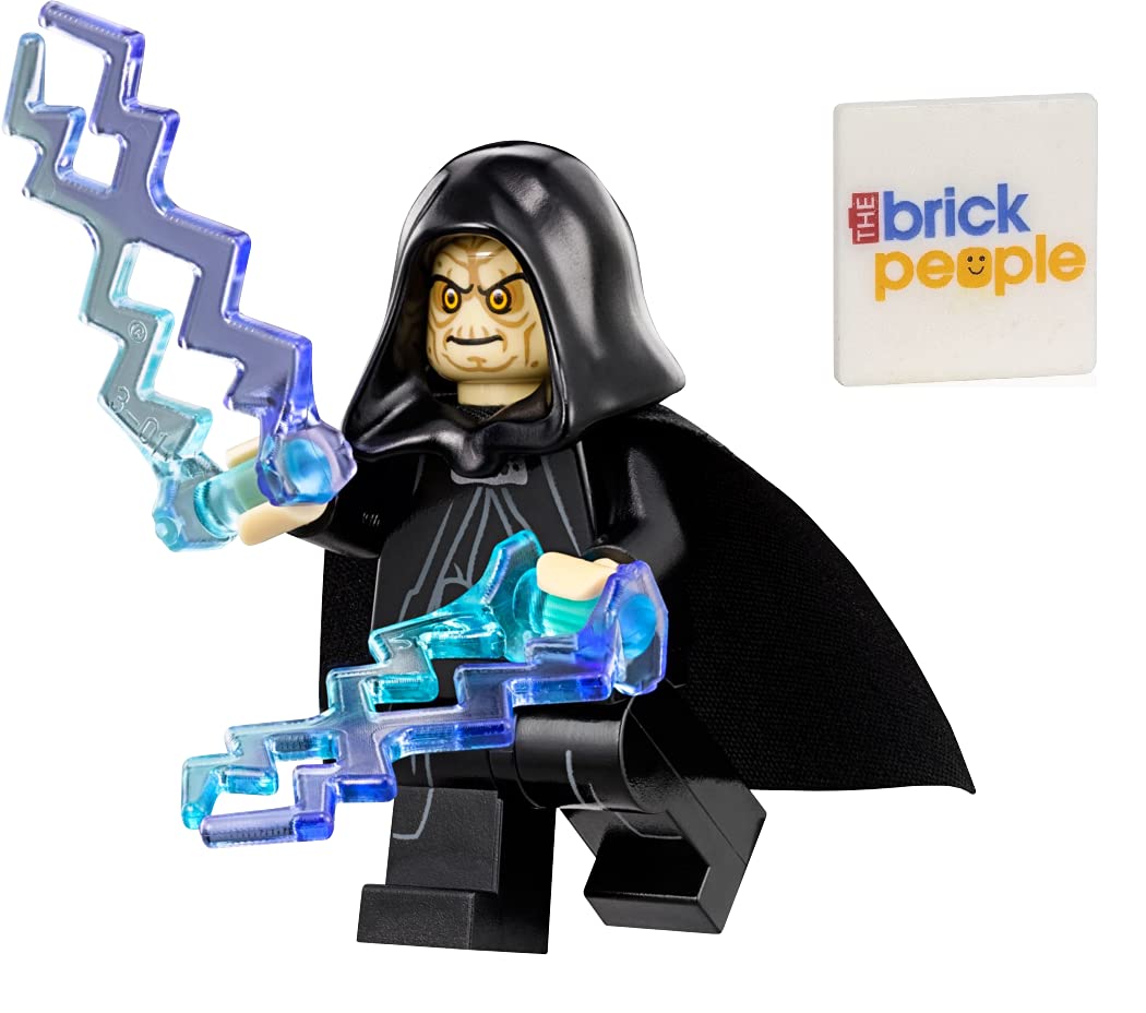 LEGO Star Wars Emperor Palpatine Minifigure with Force Lightning & Bonus Tile - 1.7