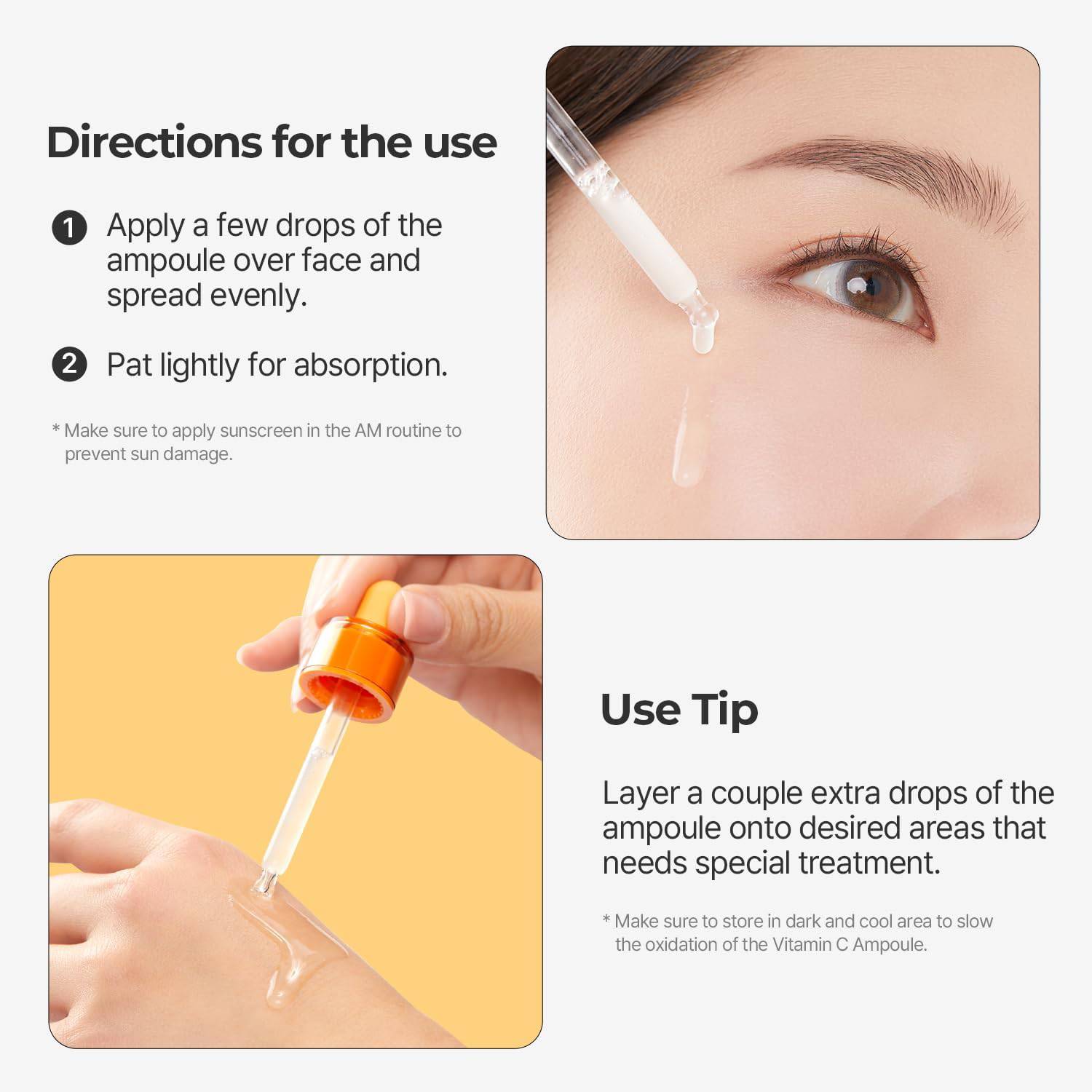 TORRIDEN Cellmazing Vita C Brightening Ampoule 30mL - Vitamin C Serum for Glowing Skin, Dark Spot Treatment & Anti-Aging - Perfect for Daily Skincare Routine & Nighttime Regimen