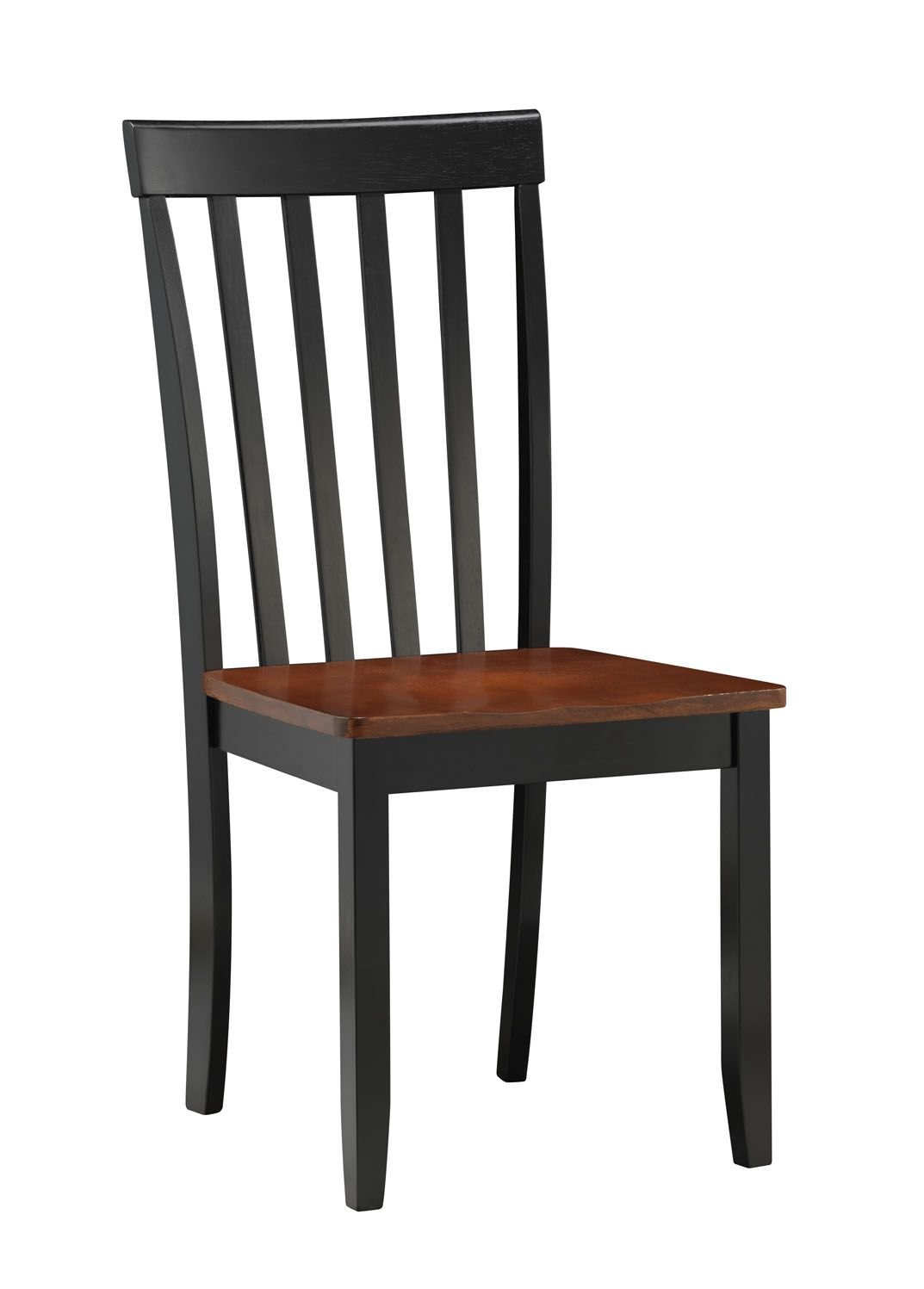 Boraam Bloomington Dining Chairs Set of 2 - Solid Wood Black Cherry Finish - Comfortable Kitchen & Dining Room Chairs for Home, Restaurant, or Cafe Use