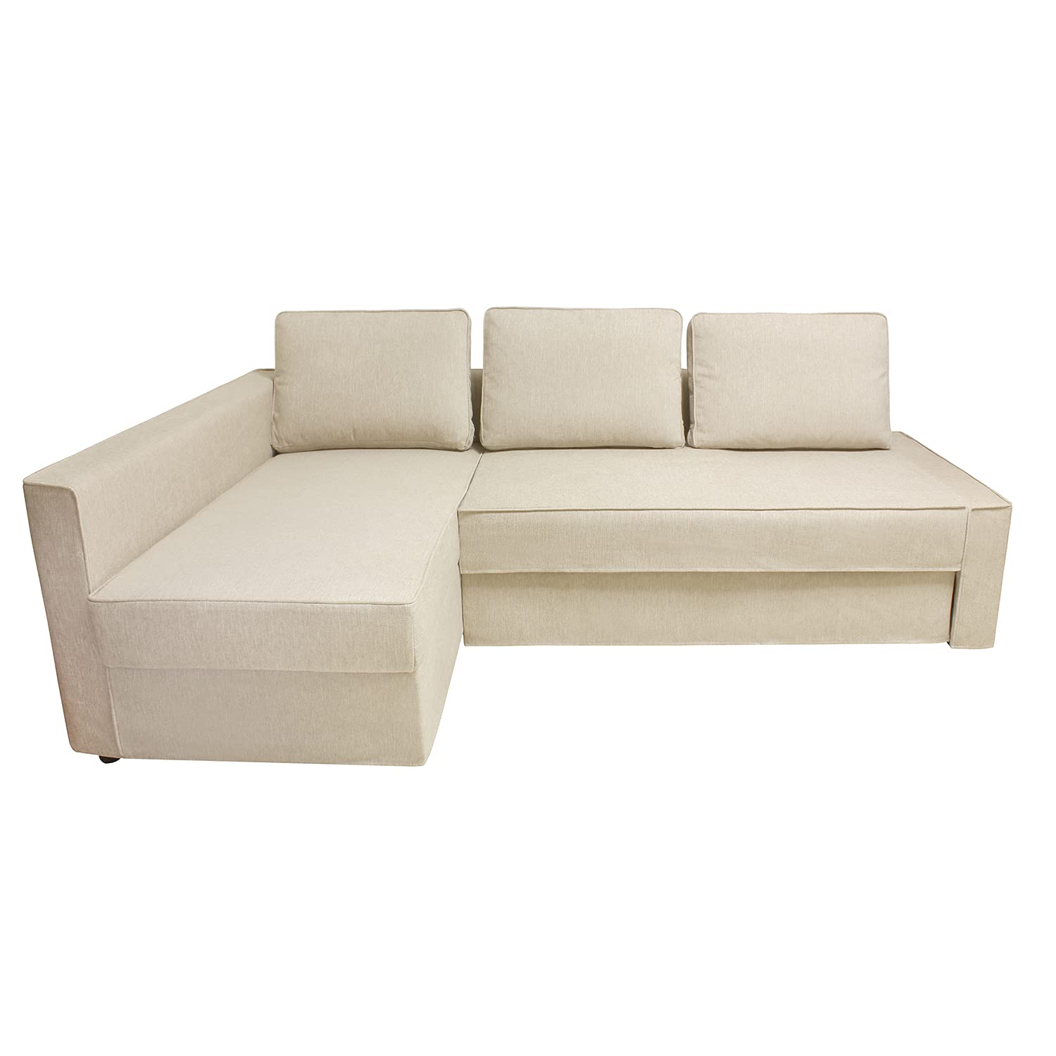 CRIUSJA Sofa Cover for IKEA Friheten Sleeper Sectional - Left Chaise Style (8018-3) | Stretchable Couch Slipcover with Cushion & Pillow Covers | Living Room Furniture Protector for Pets, Kids & Daily Use
