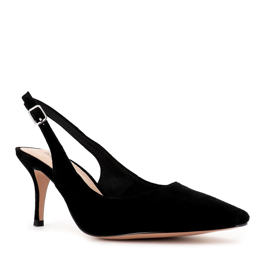 LORIE Black Suede Women's Shoes - Stylish & Comfortable for Casual Wear, Office & Evening Out