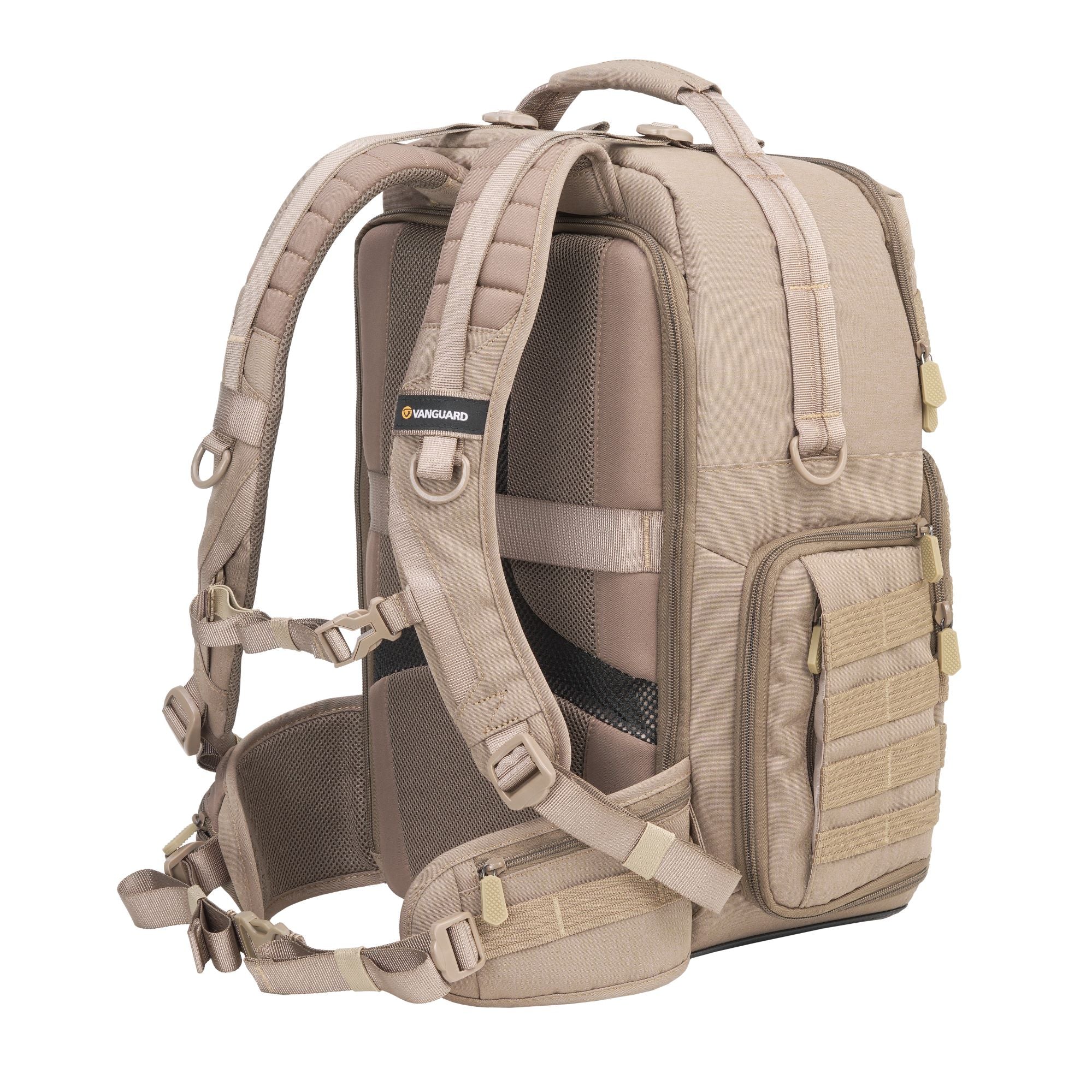VEO RANGE T 48 BG Backpack - Lightweight Travel Hiking Daypack for Men & Women, Water-Resistant Beige Outdoor Backpack - Perfect for Camping, Hiking, School & Daily Commute